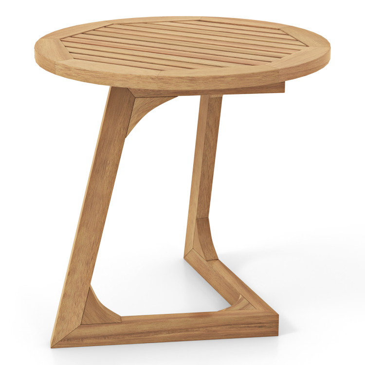 Patio Furniture Set: Patio Dining Set+Teak Wood Side Table+3 Pieces Patio Rattan Bistro Set - Image 6
