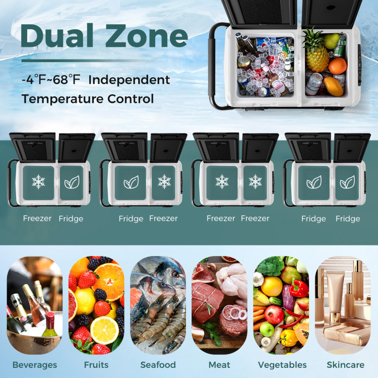 Dual Zone 12V Car Refrigerator for Vehicles Camping Travel Truck RV Boat Outdoor - Image 5