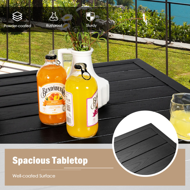 3 Pieces Outdoor Swivel Bar Set High Top Patio Bar Table and Rattan Wicker Chairs - Image 7