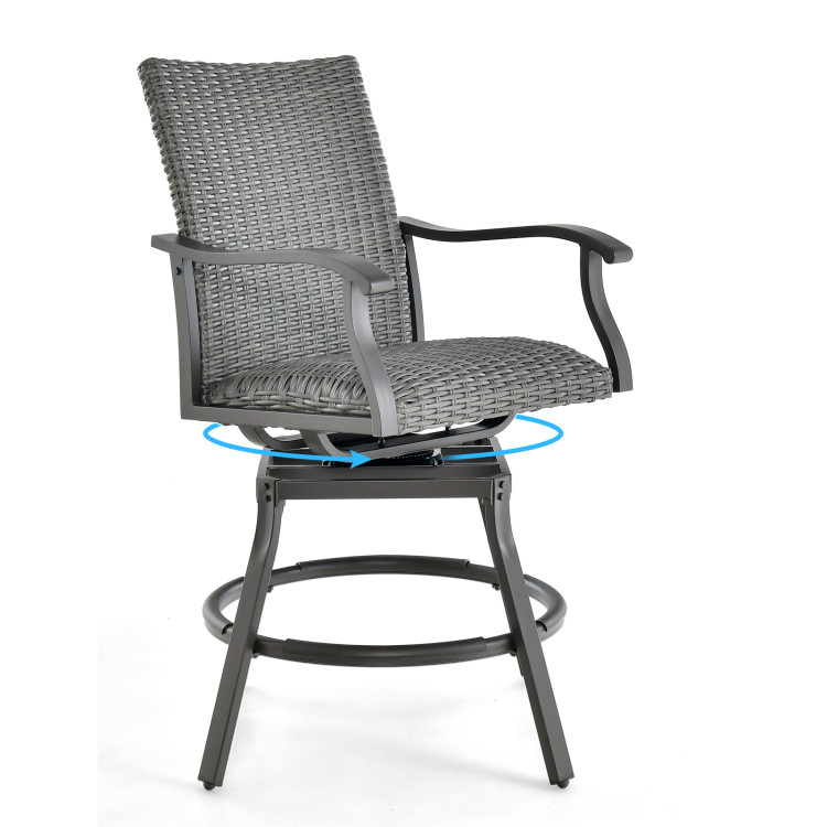 3 Pieces Swivel Bar Set with 4D Air Fiber Cushion - Image 6