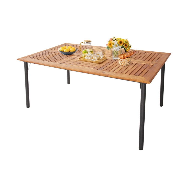 5/7-Piece Outdoor Dining Set with Acacia Wood Table - Image 6