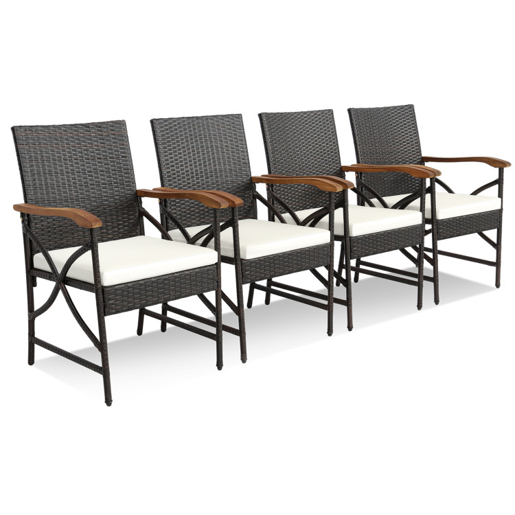 5/7-Piece Outdoor Dining Set with Acacia Wood Table - Image 7