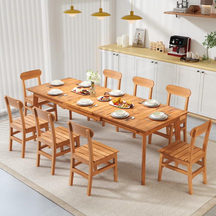 71 Inch-94 Inch 6-8 People Patio Extendable Dining Table - Image 10