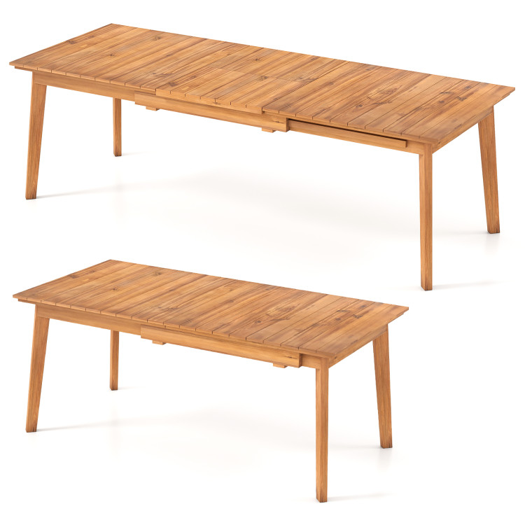 71 Inch-94 Inch 6-8 People Patio Extendable Dining Table - Image 4