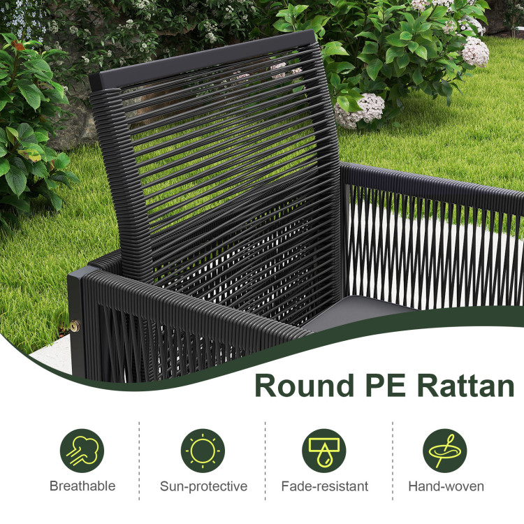 9 Pieces Patio Dining Set with Cushions for Yard Garden - Image 6