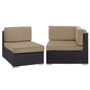 Gather Corner and Middle Outdoor Patio Sectional Set