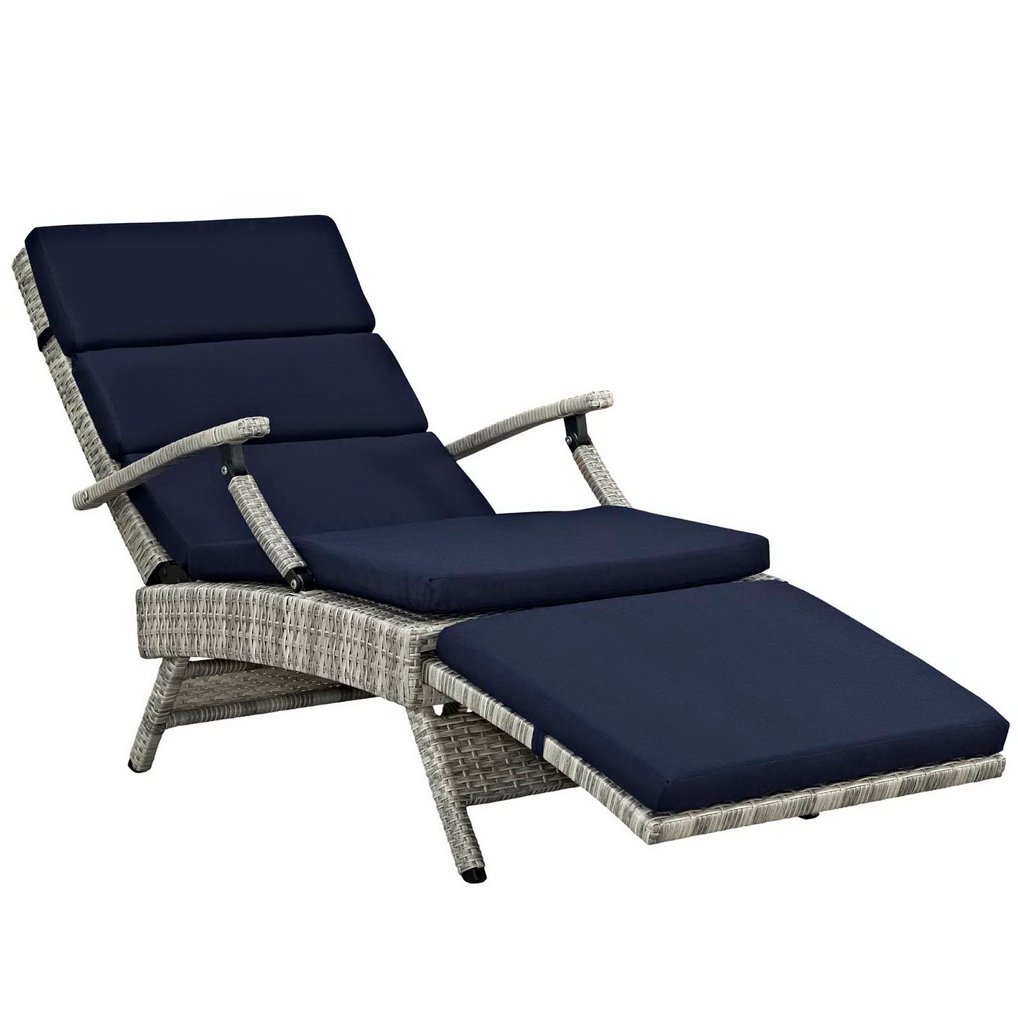 Envisage Chaise Outdoor Wicker Rattan Lounge Chair - Image 4