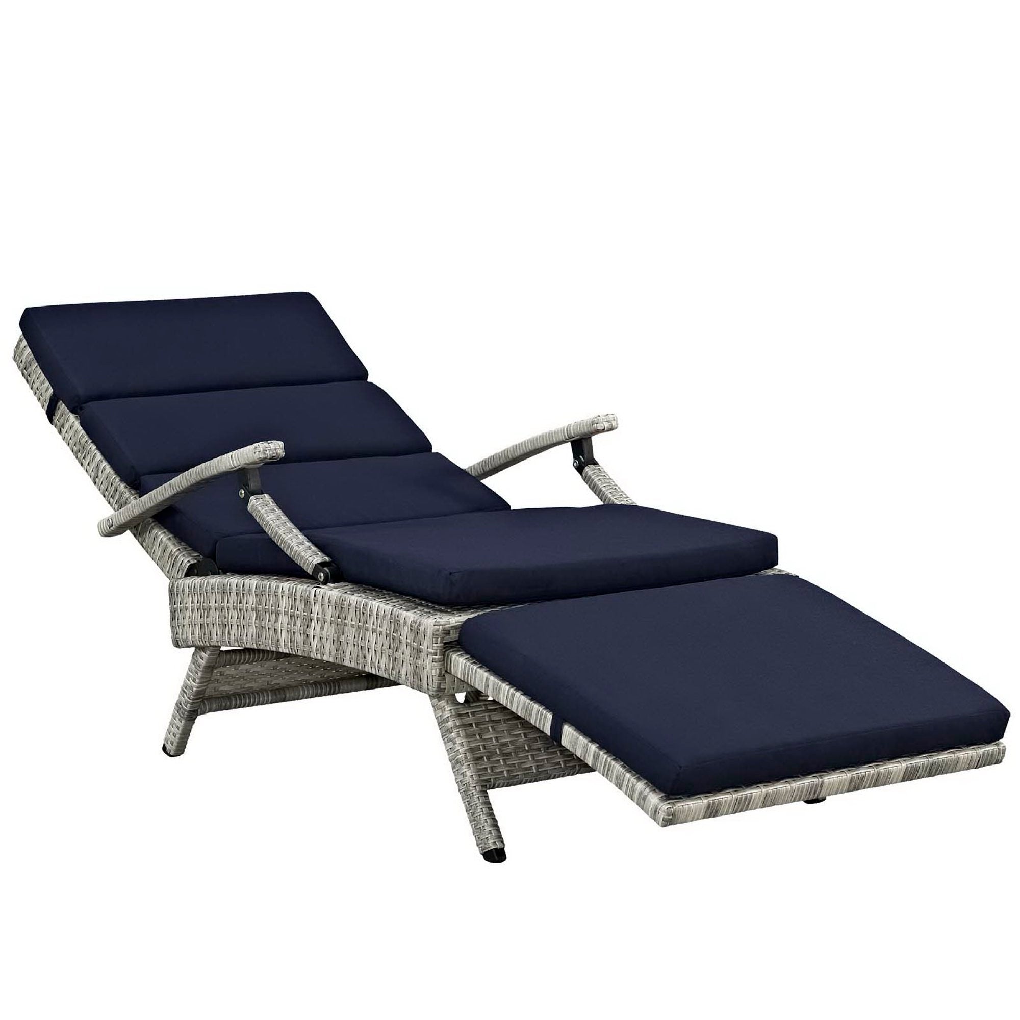 Envisage Chaise Outdoor Wicker Rattan Lounge Chair - Image 5