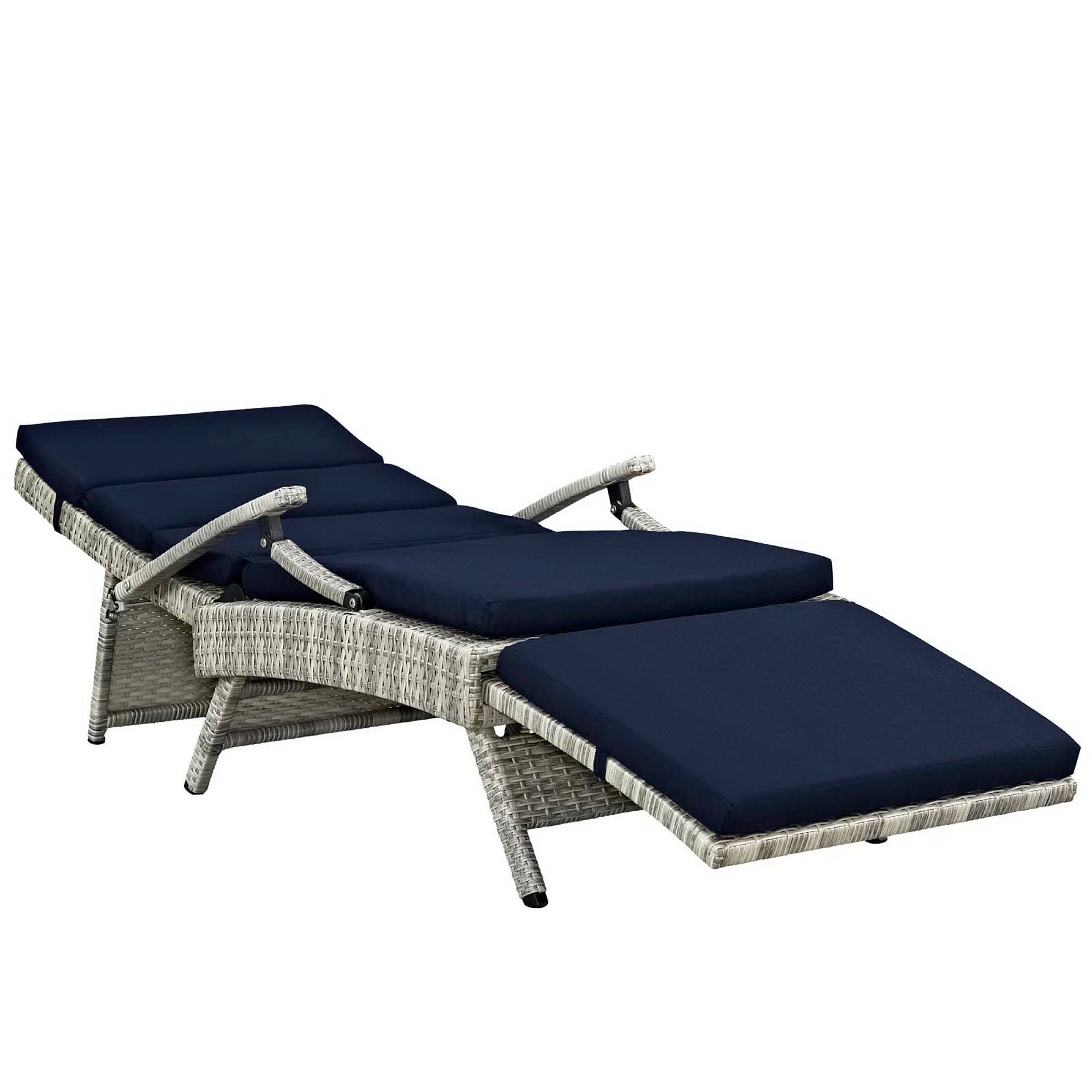 Envisage Chaise Outdoor Wicker Rattan Lounge Chair - Image 6