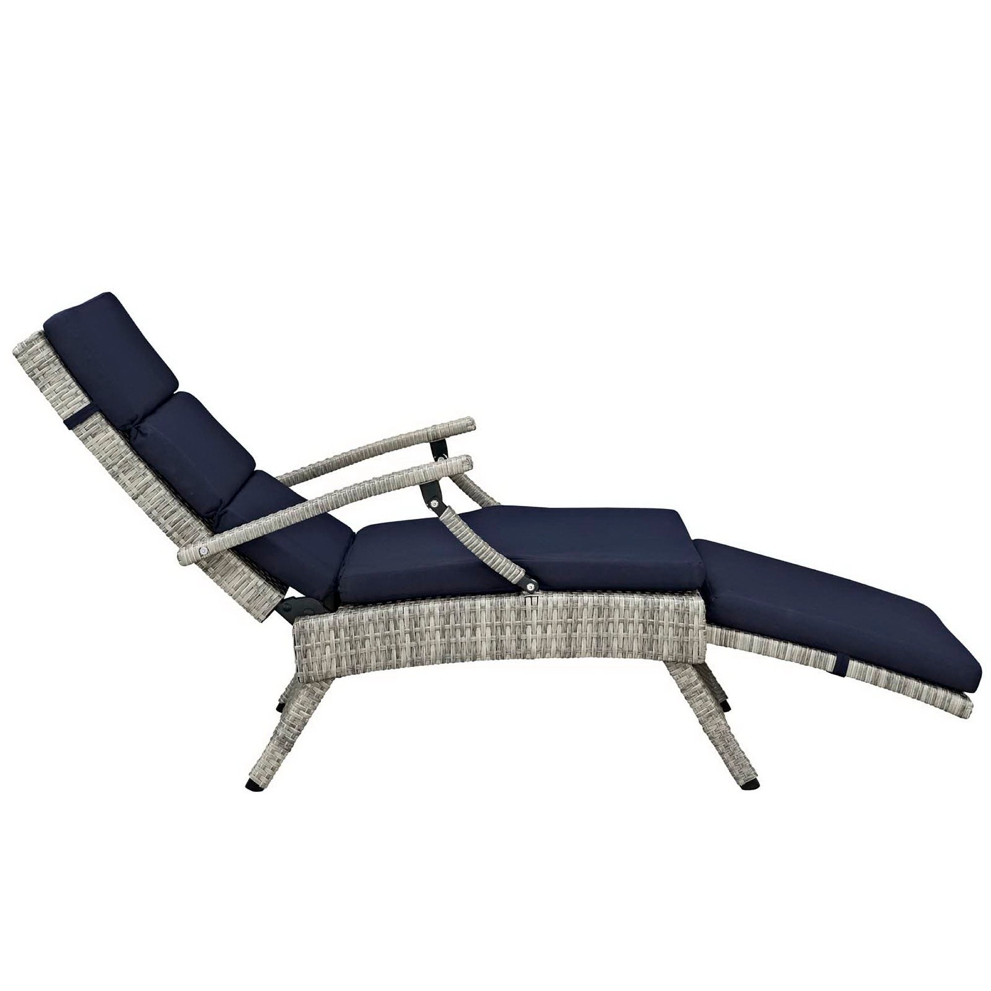 Envisage Chaise Outdoor Wicker Rattan Lounge Chair - Image 8