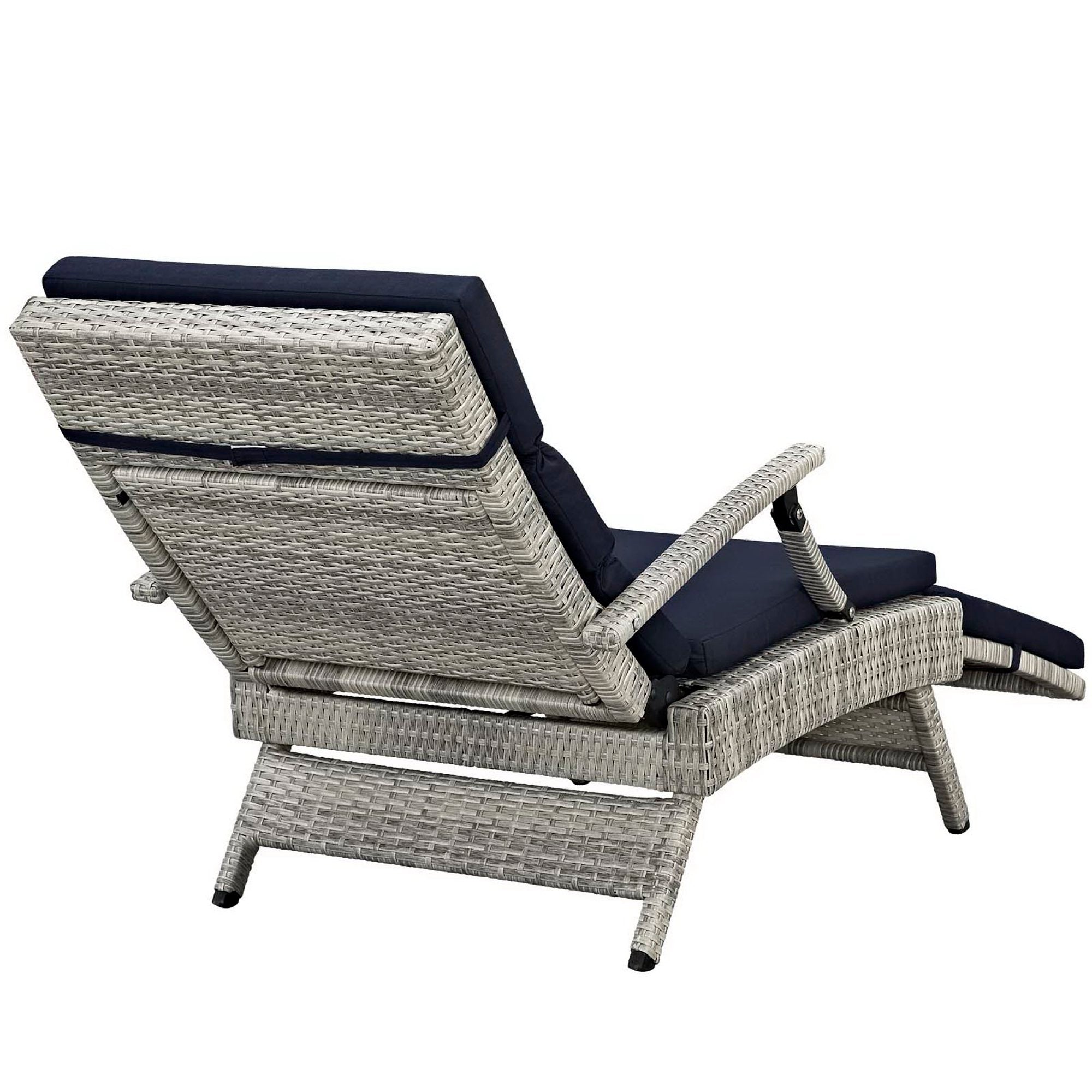 Envisage Chaise Outdoor Wicker Rattan Lounge Chair - Image 9