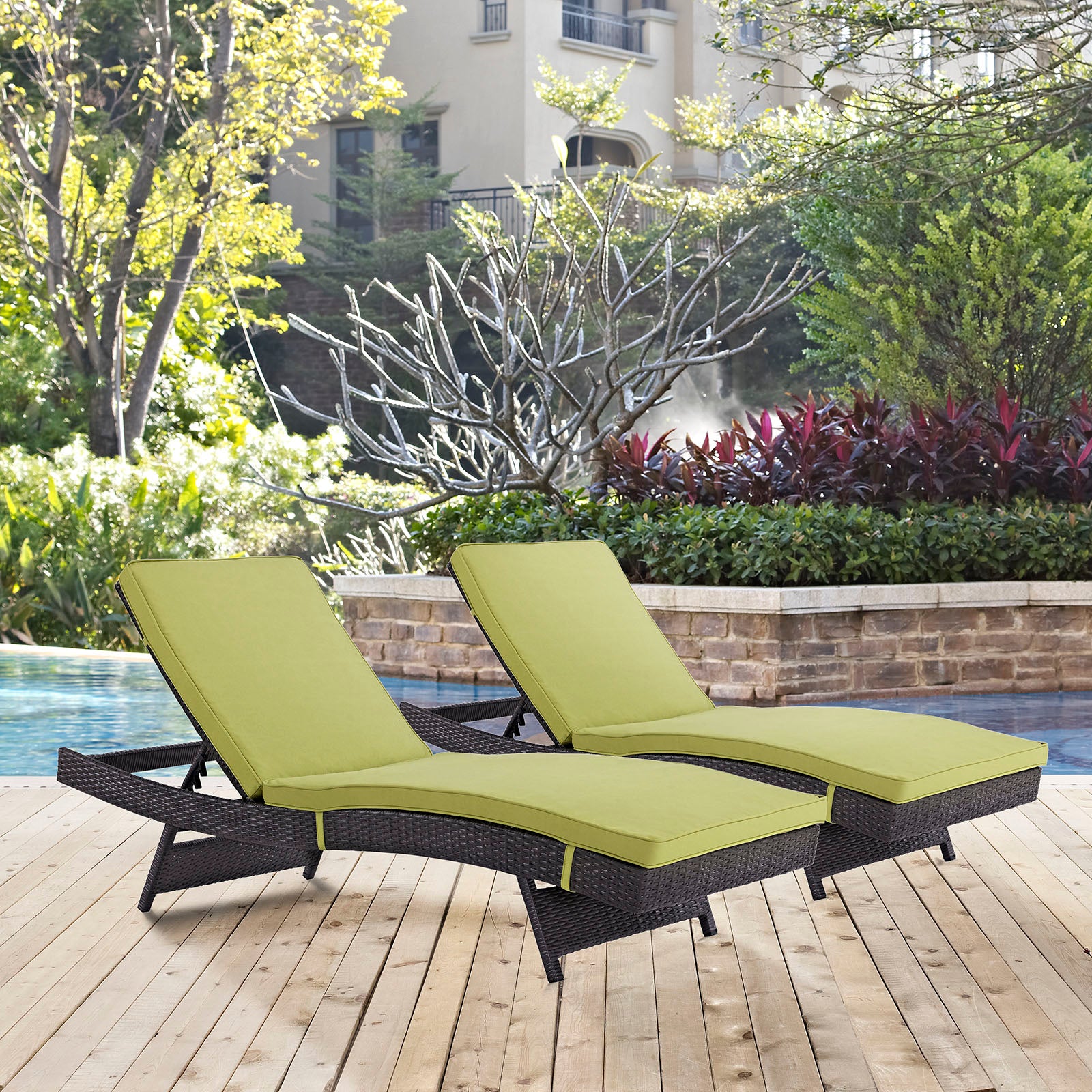 Convene Chaise Outdoor Patio Set of 2 - Image 9