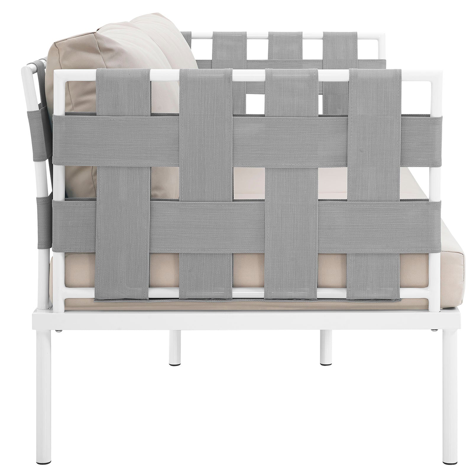 Harmony Outdoor Patio Aluminum Loveseat - Image 3
