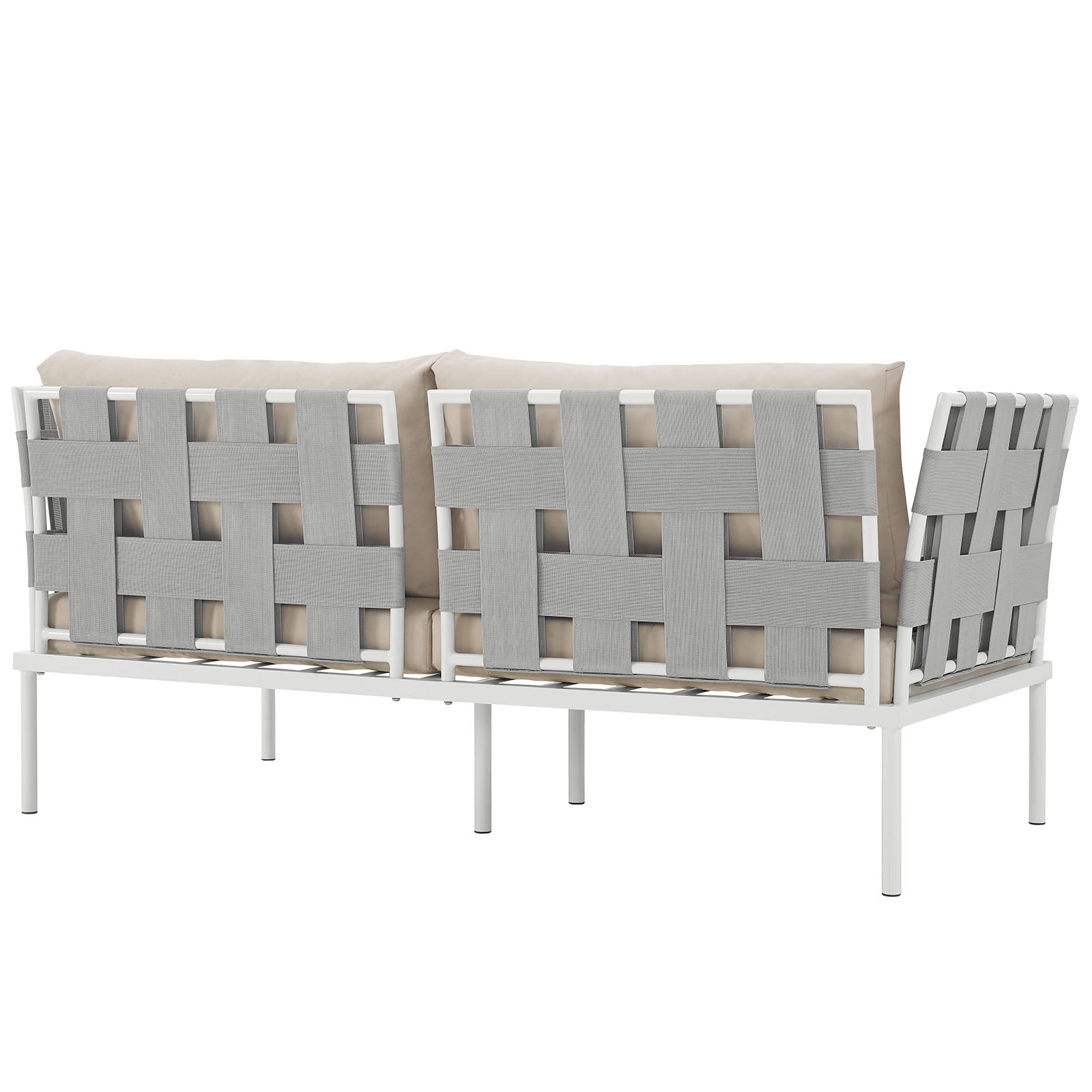 Harmony Outdoor Patio Aluminum Loveseat - Image 4