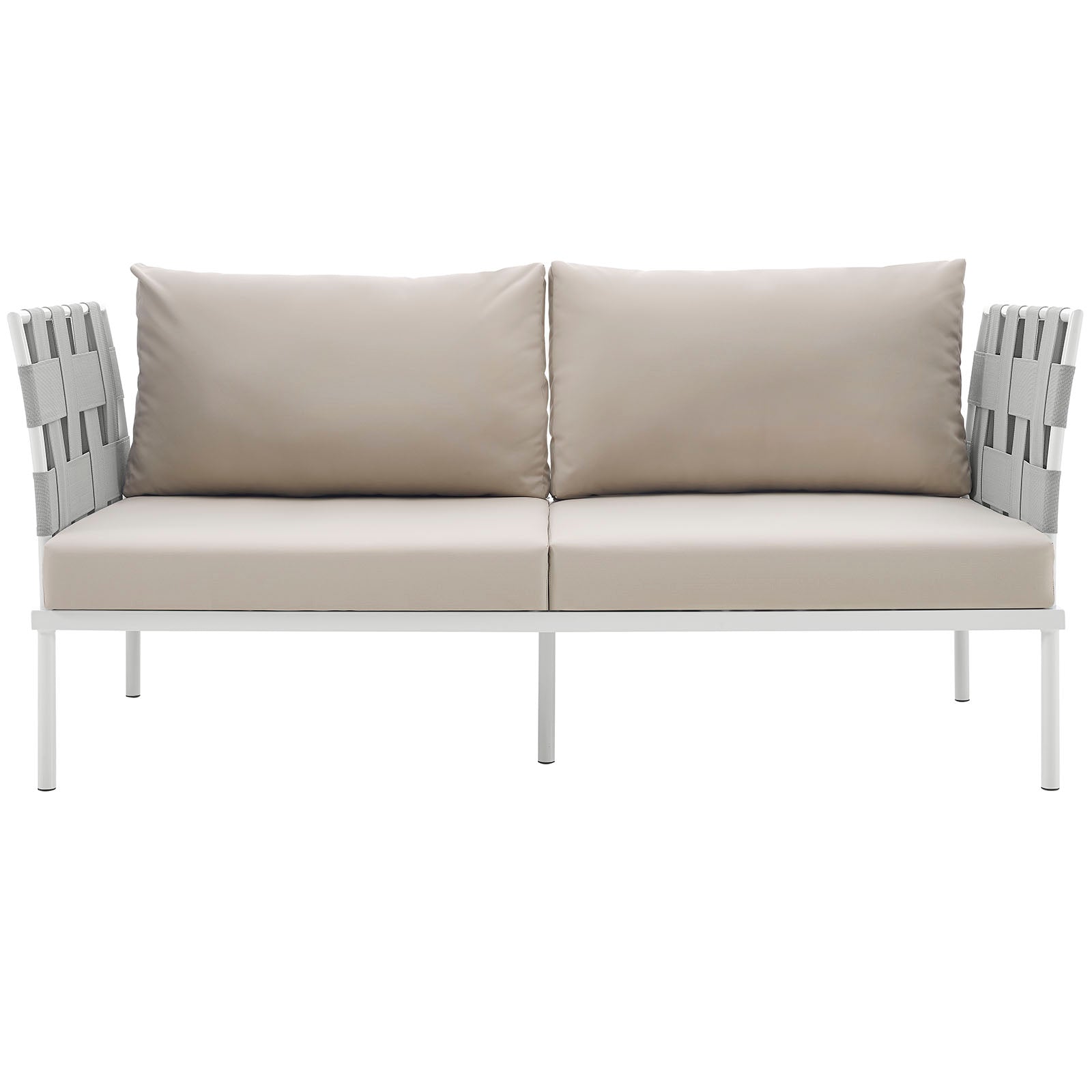 Harmony Outdoor Patio Aluminum Loveseat - Image 5