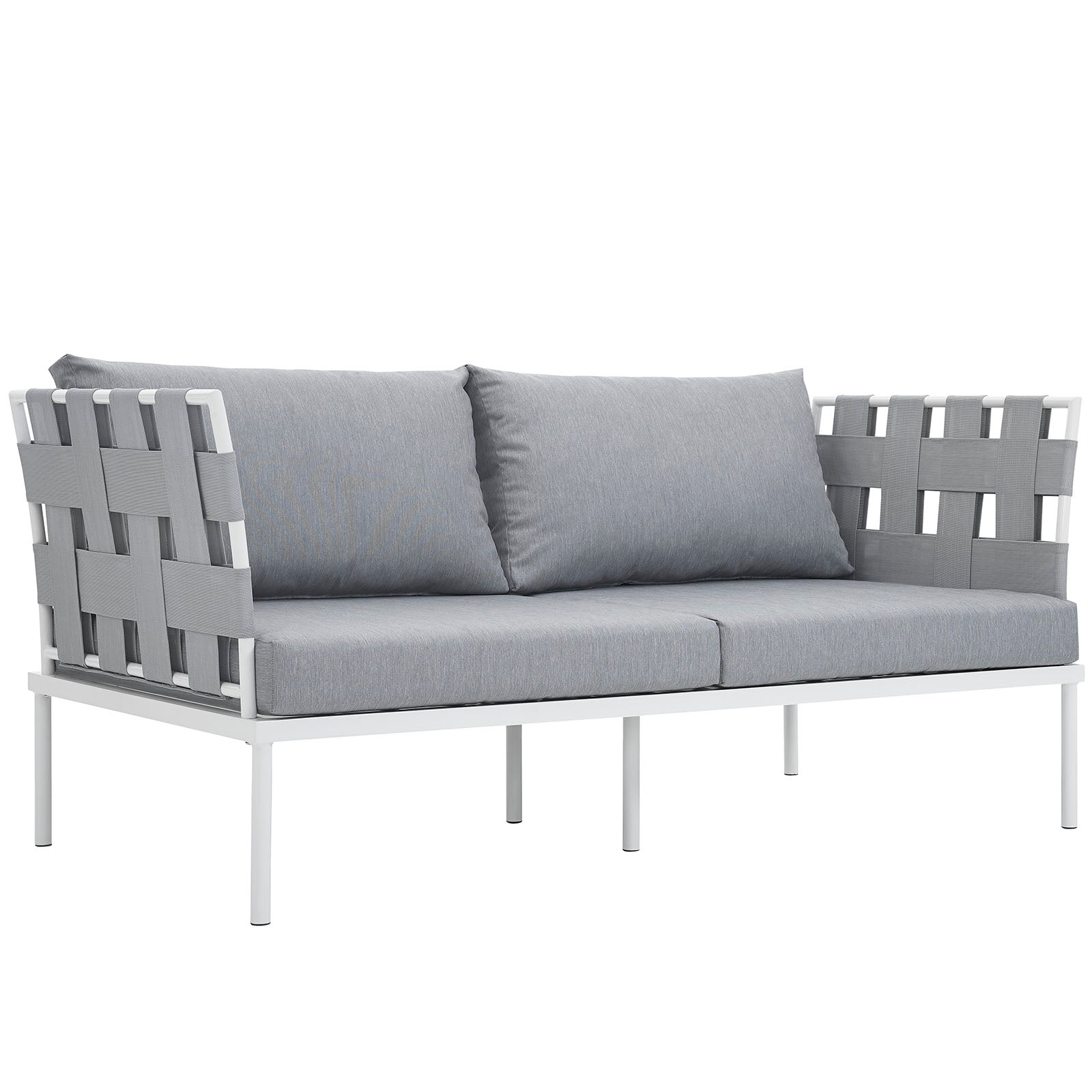 Harmony Outdoor Patio Aluminum Loveseat - Image 7
