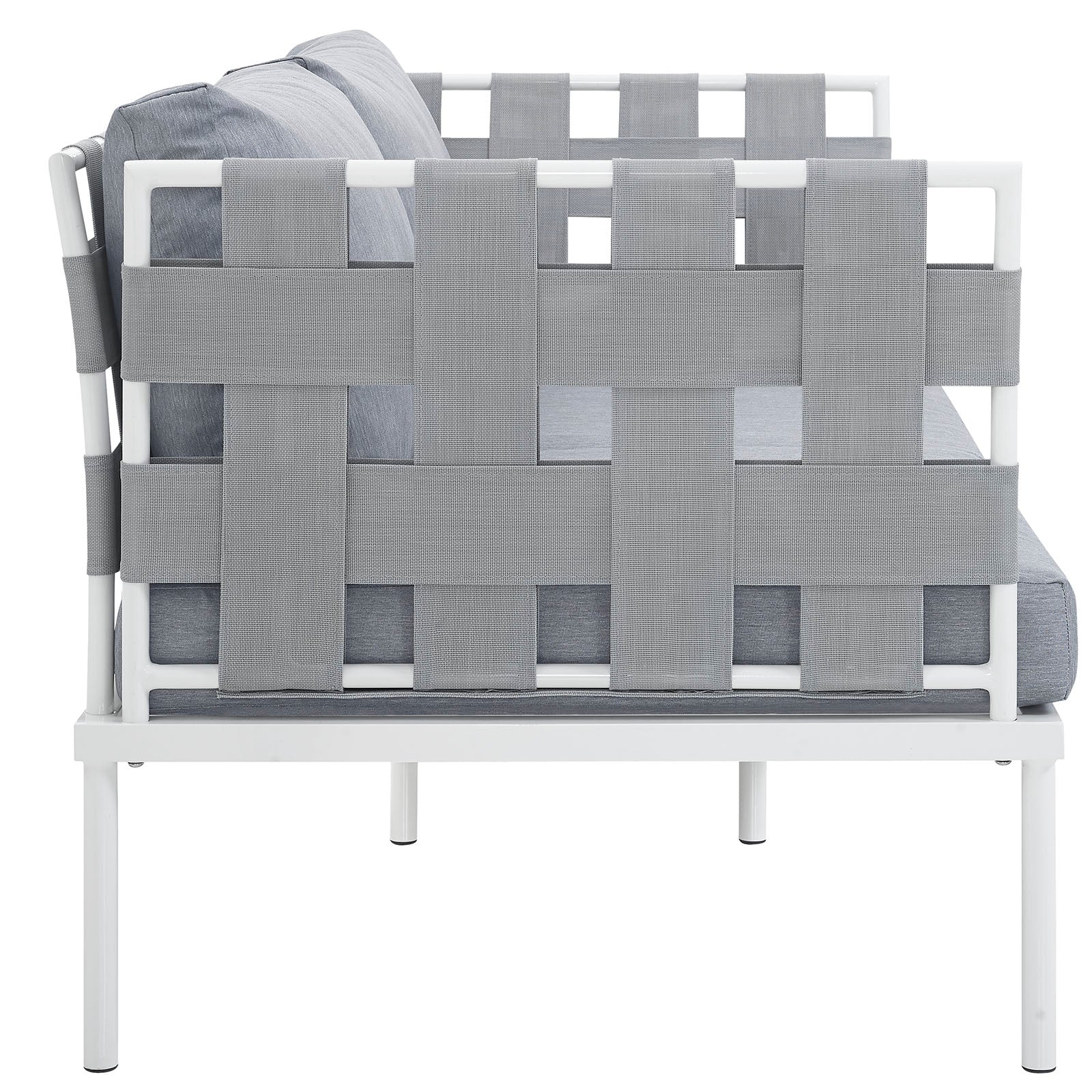 Harmony Outdoor Patio Aluminum Loveseat - Image 8