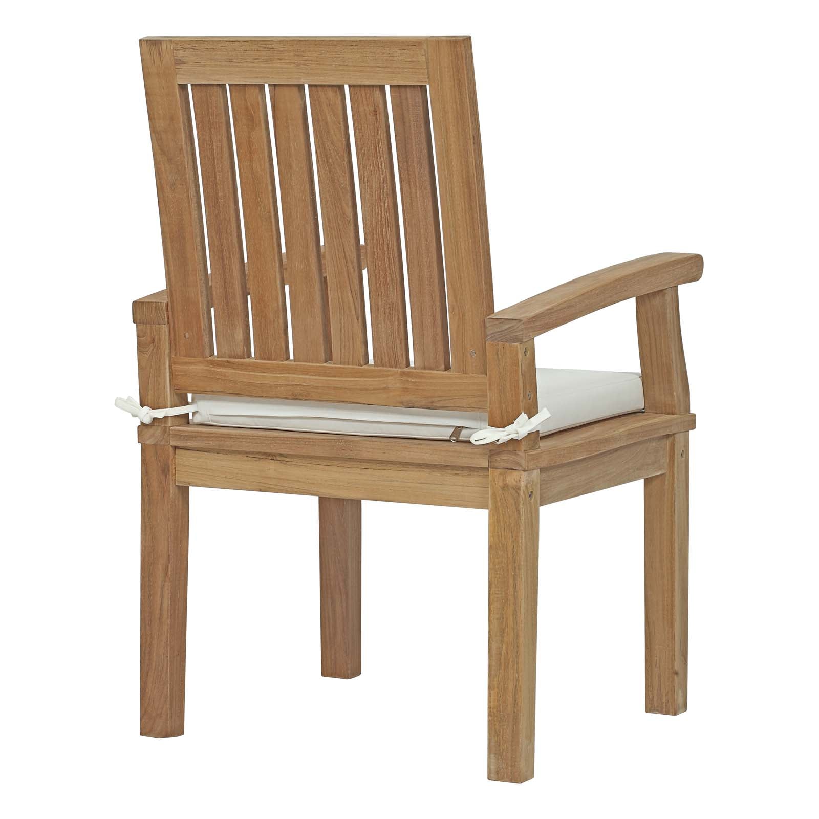 Marina Outdoor Patio Teak Dining Chair - Image 4