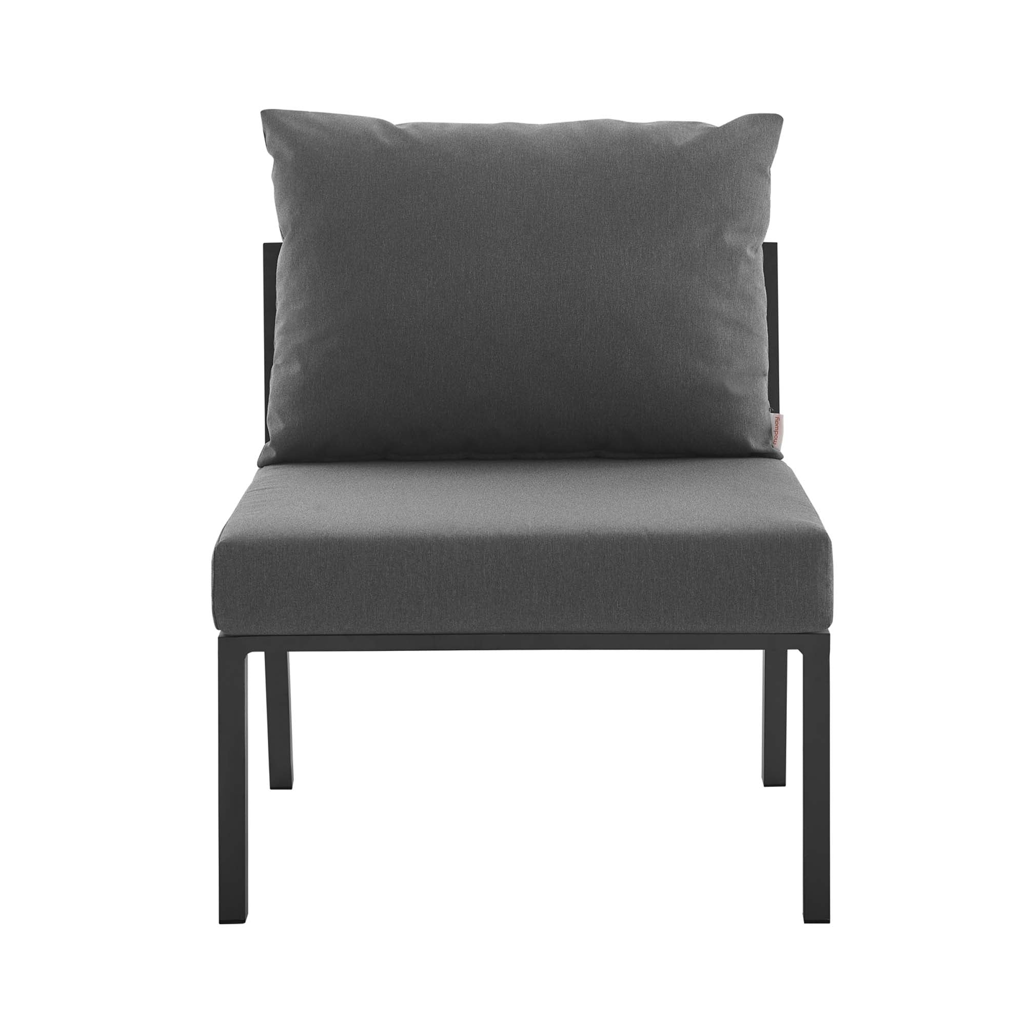 Riverside Outdoor Patio Aluminum Armless Chair - Image 6