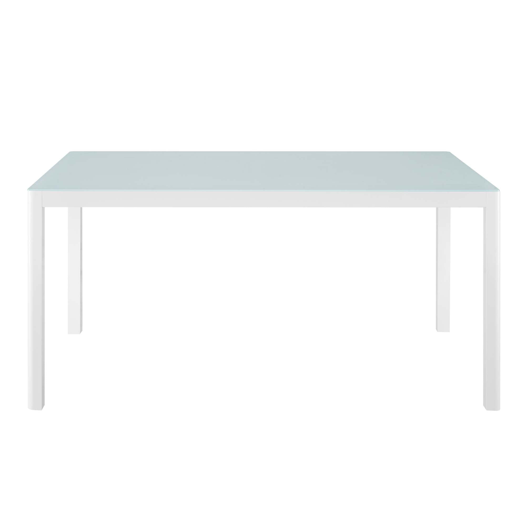 Raleigh 59" Outdoor Patio Aluminum Dining Table - Image 4