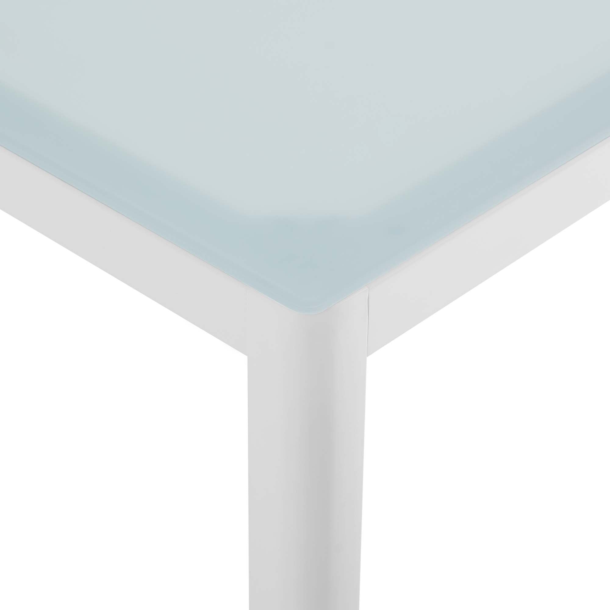Raleigh 59" Outdoor Patio Aluminum Dining Table - Image 6