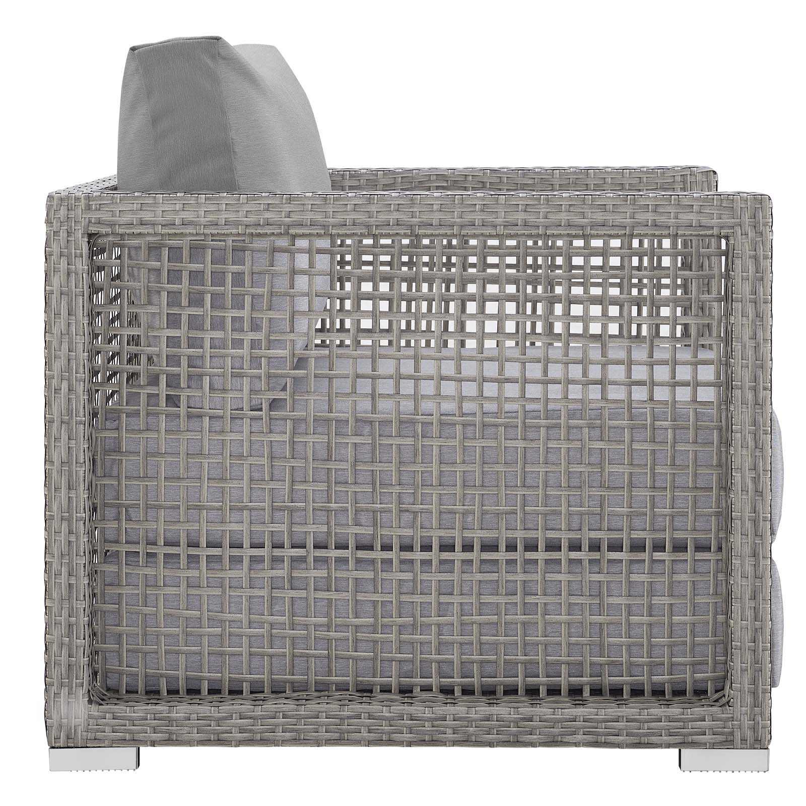Aura 3 Piece Outdoor Patio Wicker Rattan Set - Image 6