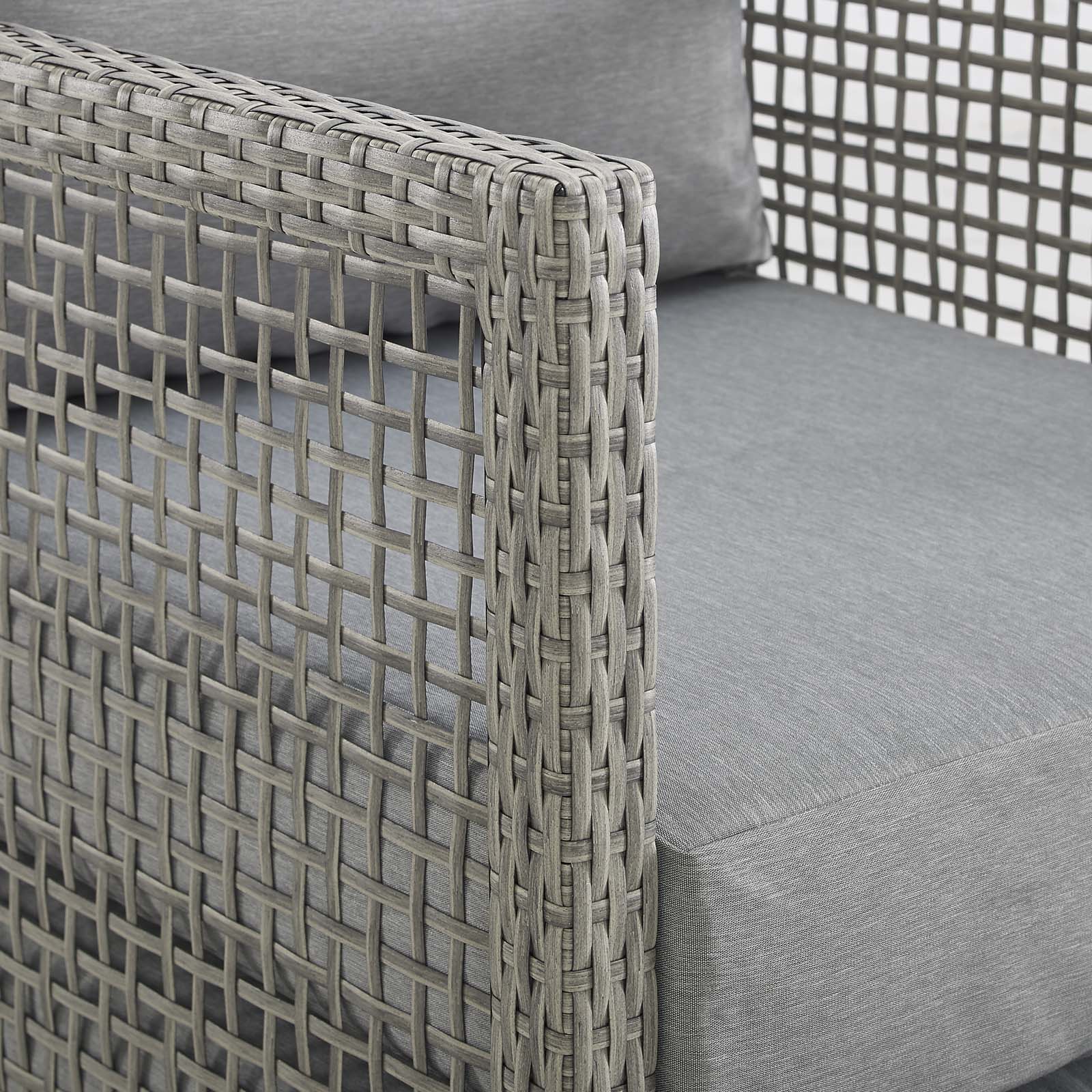 Aura 3 Piece Outdoor Patio Wicker Rattan Set - Image 9