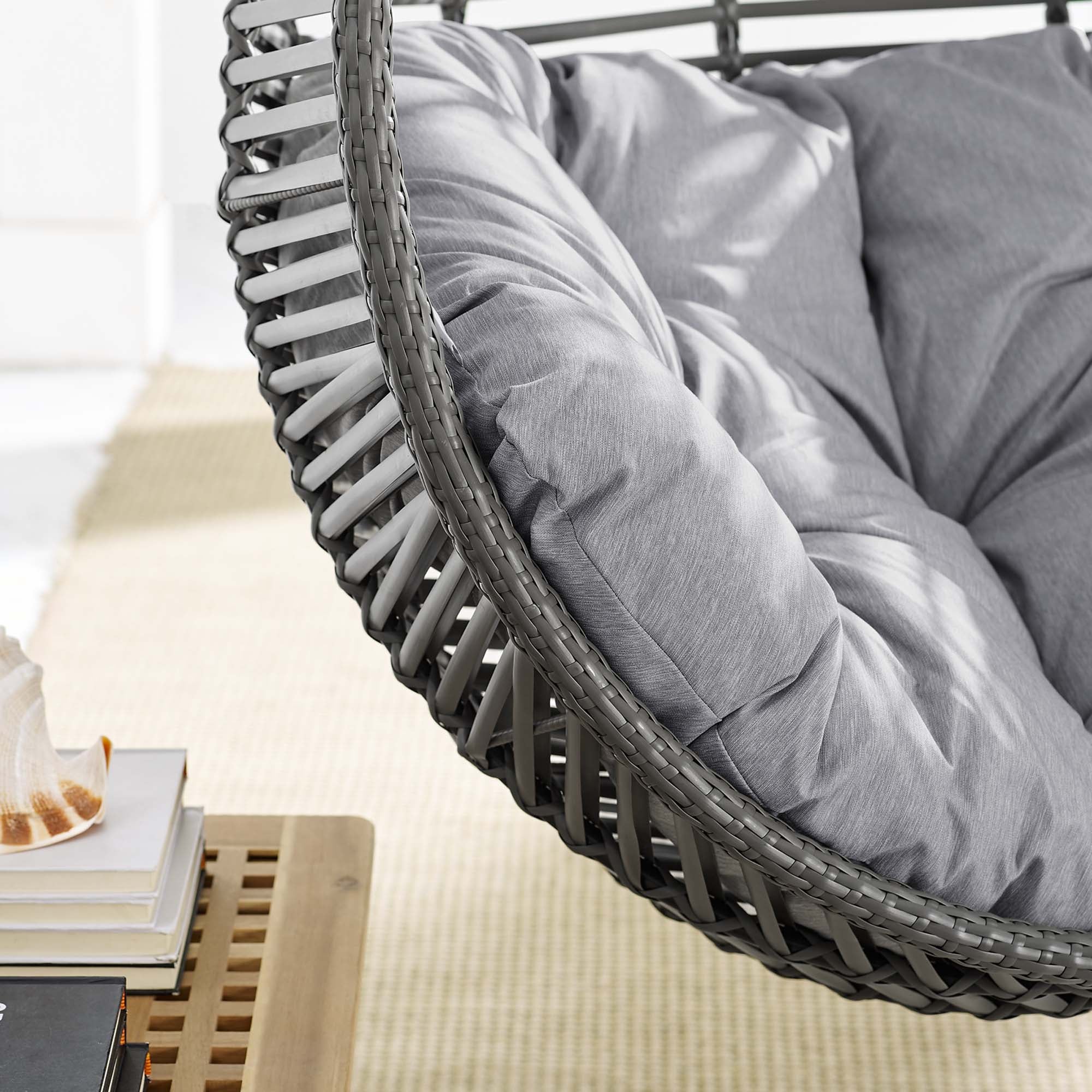 Garner Teardrop Outdoor Patio Swing Chair Without Stand - Image 3