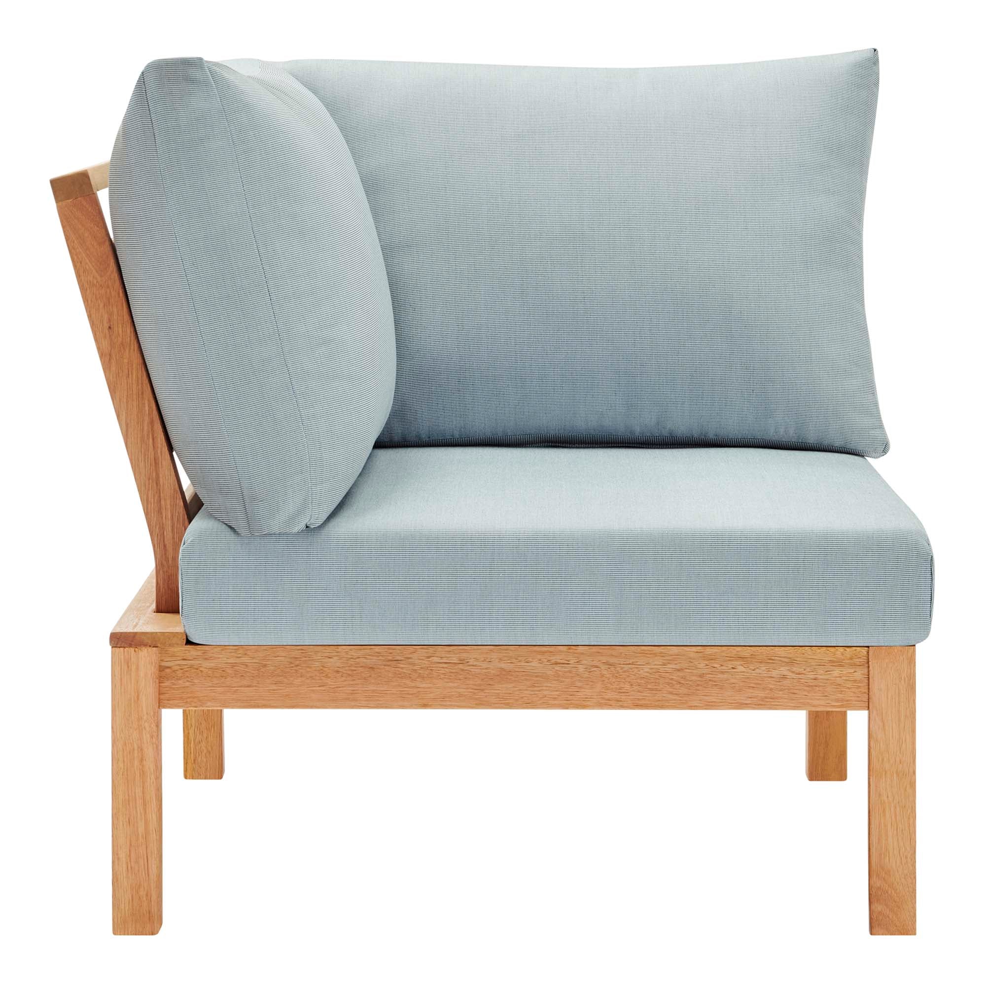 Freeport Karri Wood Sectional Sofa Outdoor Patio Corner Chair - Image 7