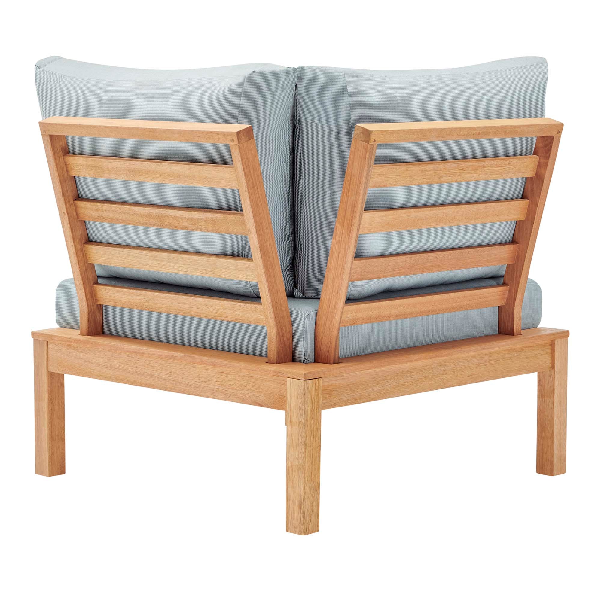 Freeport Karri Wood Sectional Sofa Outdoor Patio Corner Chair - Image 6