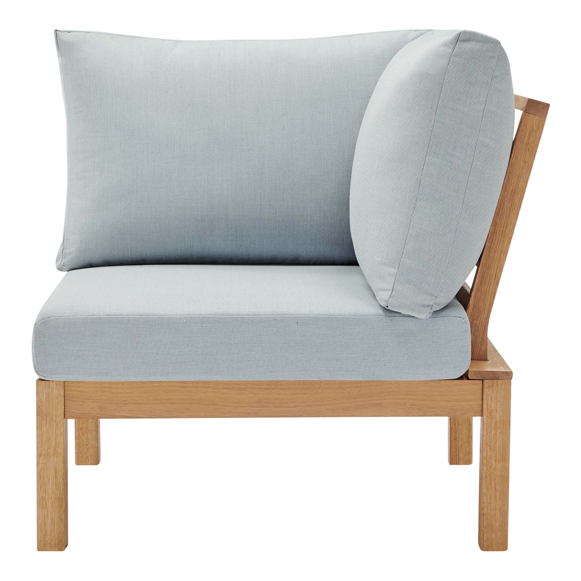 Freeport Karri Wood Sectional Sofa Outdoor Patio Corner Chair - Image 8