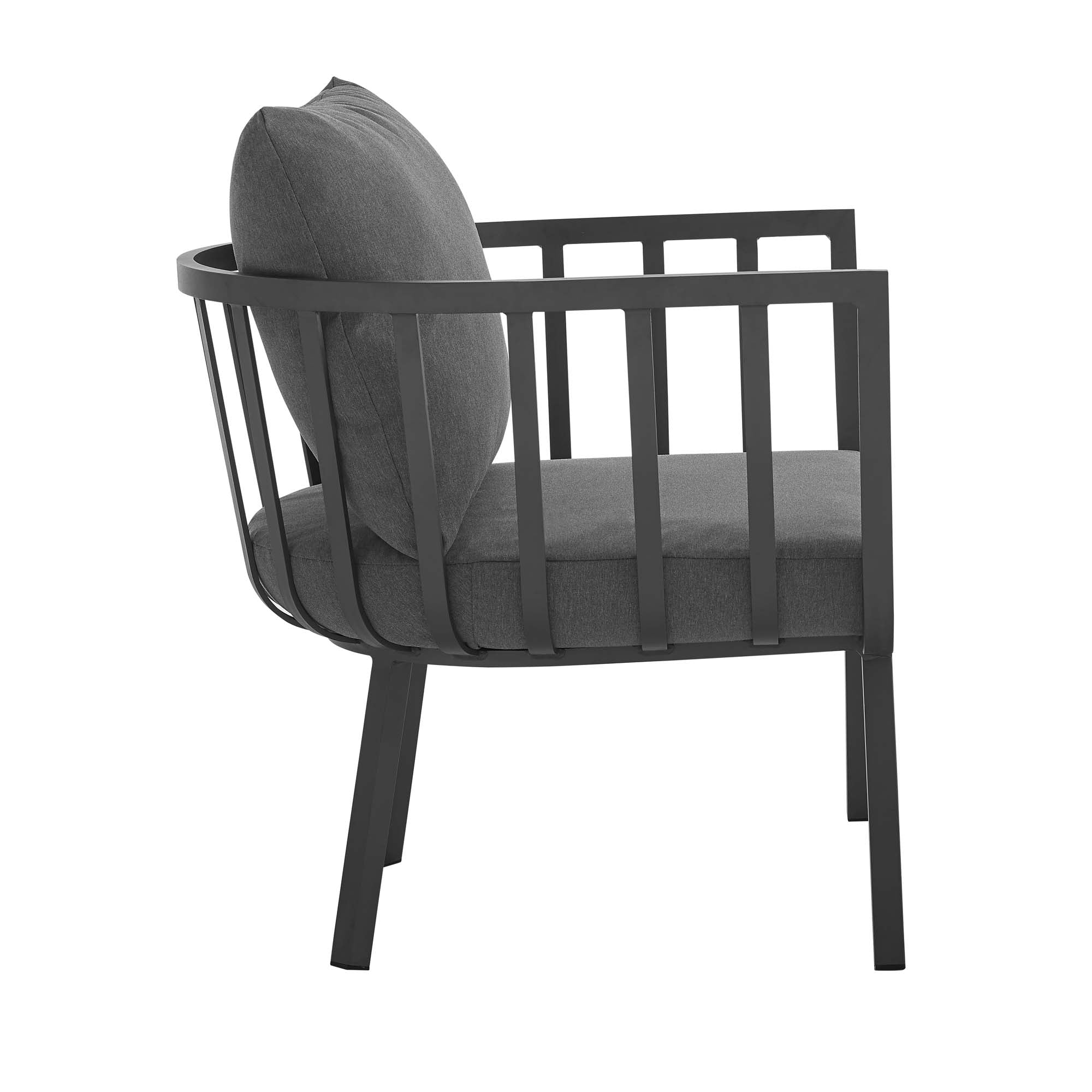 Riverside Outdoor Patio Aluminum Armchair Set of 2 - Image 5