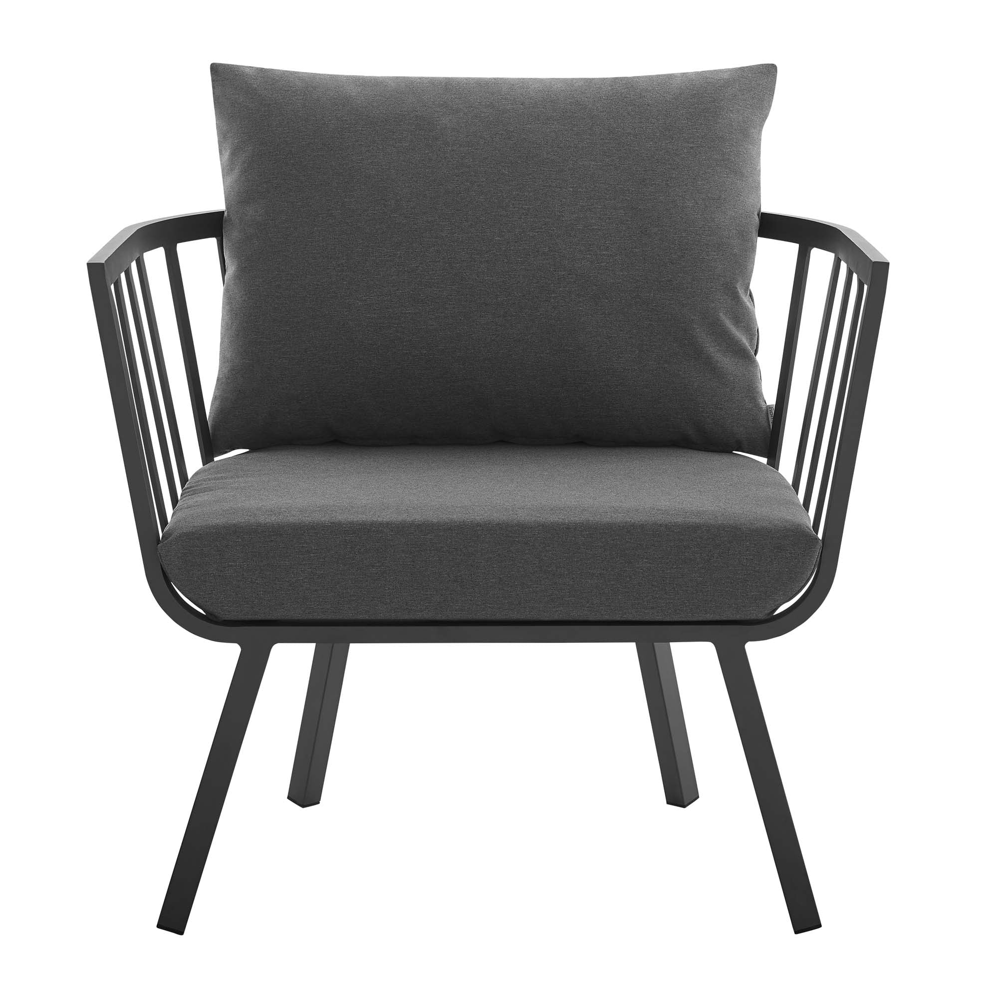 Riverside Outdoor Patio Aluminum Armchair Set of 2 - Image 7