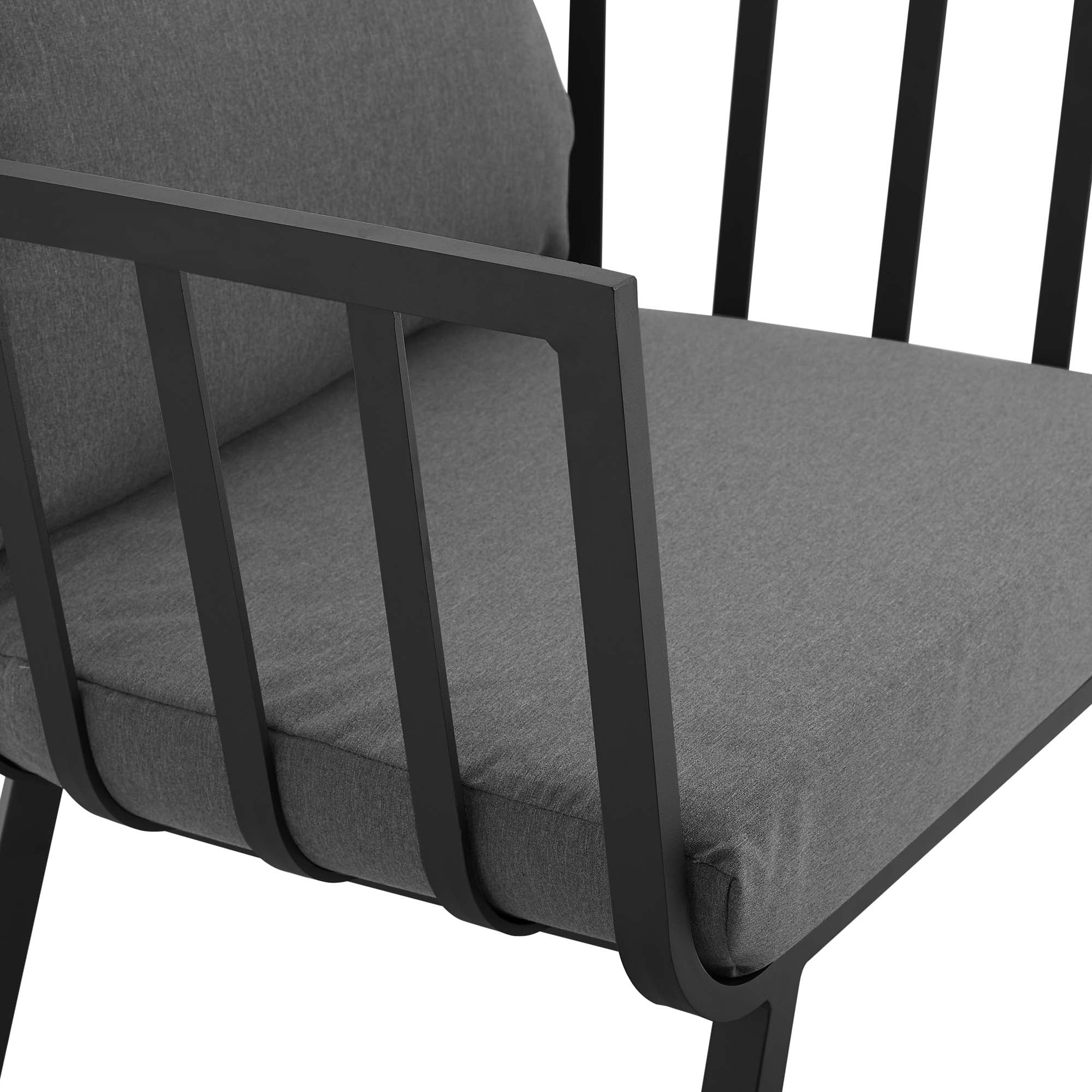 Riverside Outdoor Patio Aluminum Armchair Set of 2 - Image 8