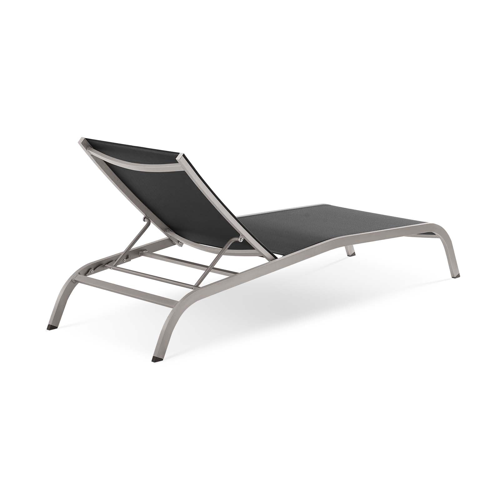 Savannah Outdoor Patio Mesh Chaise Lounge Set of 2 - Image 4