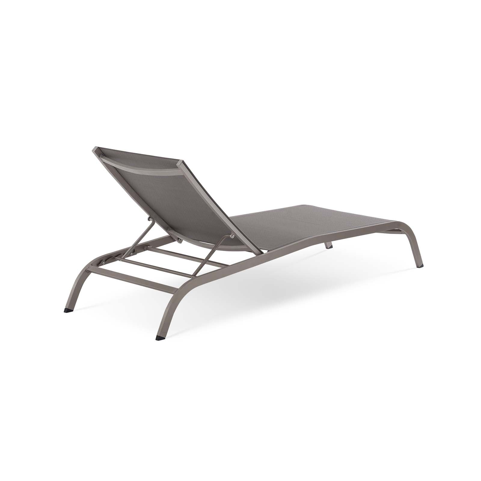 Savannah Outdoor Patio Mesh Chaise Lounge Set of 2 - Image 9