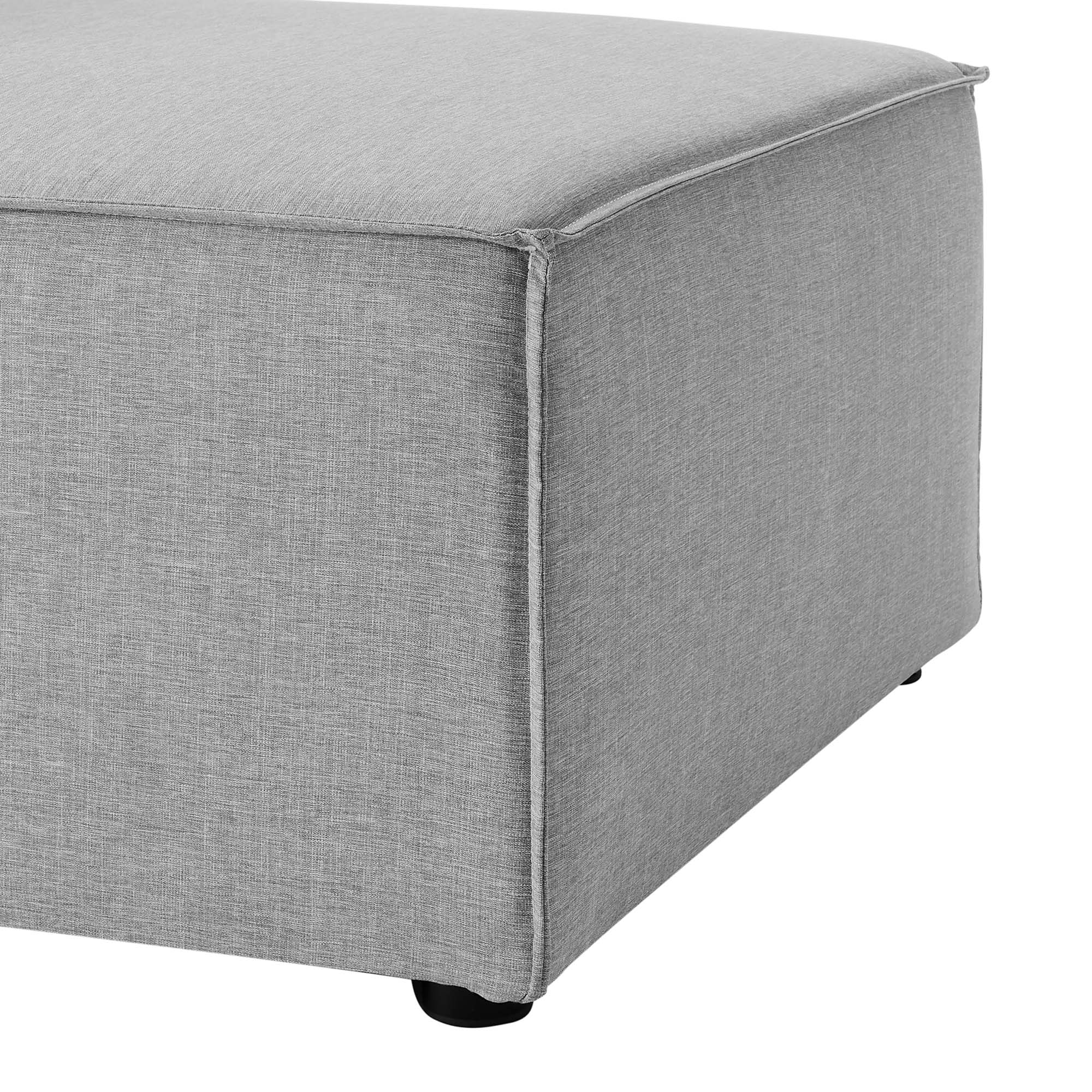 Saybrook Outdoor Patio Upholstered Sectional Sofa Armless Chair - Image 7