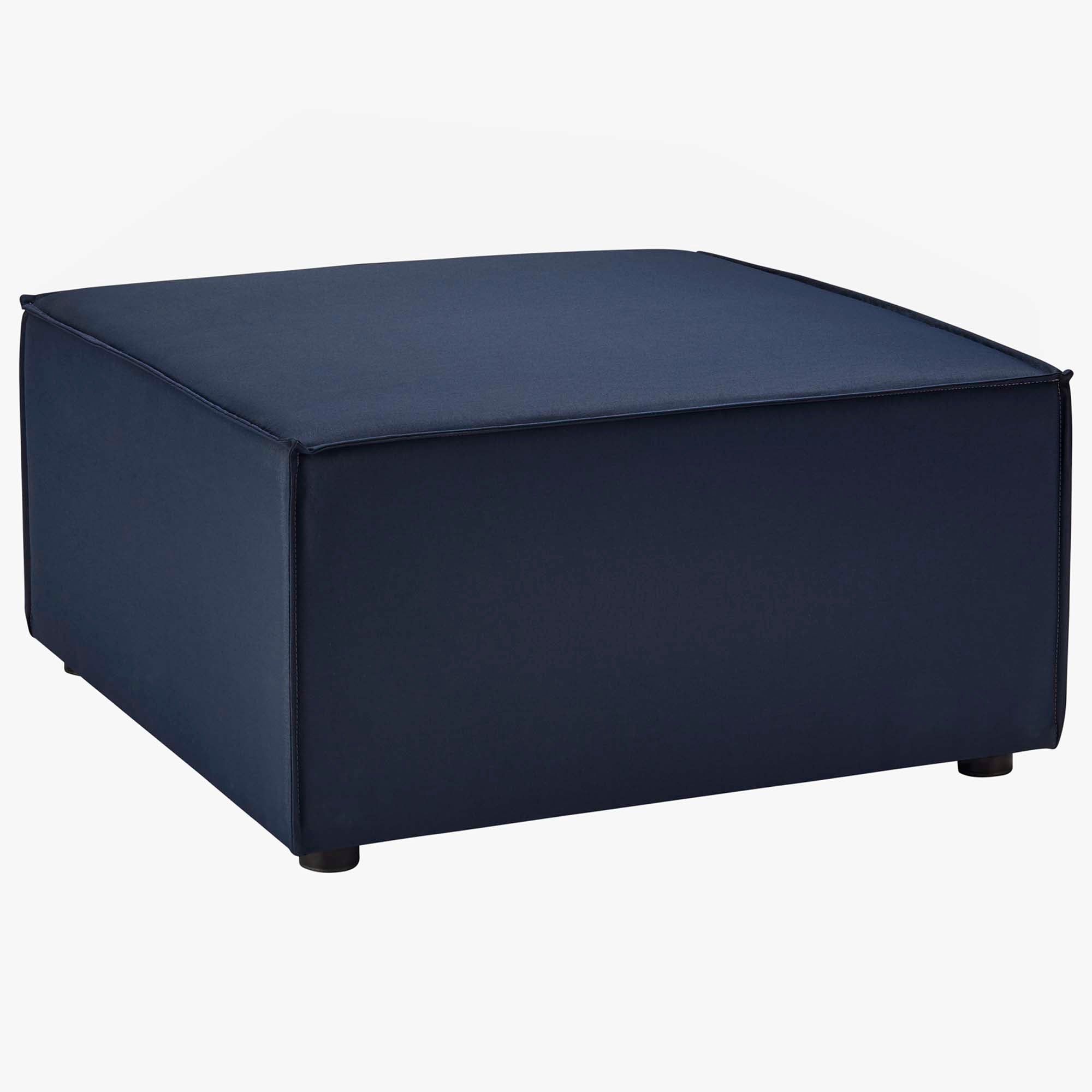 Saybrook Outdoor Patio Upholstered Sectional Sofa Ottoman - Image 8