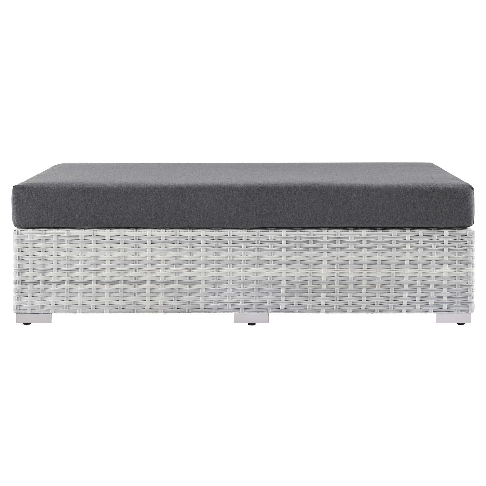 Convene Outdoor Patio Rectangular Ottoman - Image 6