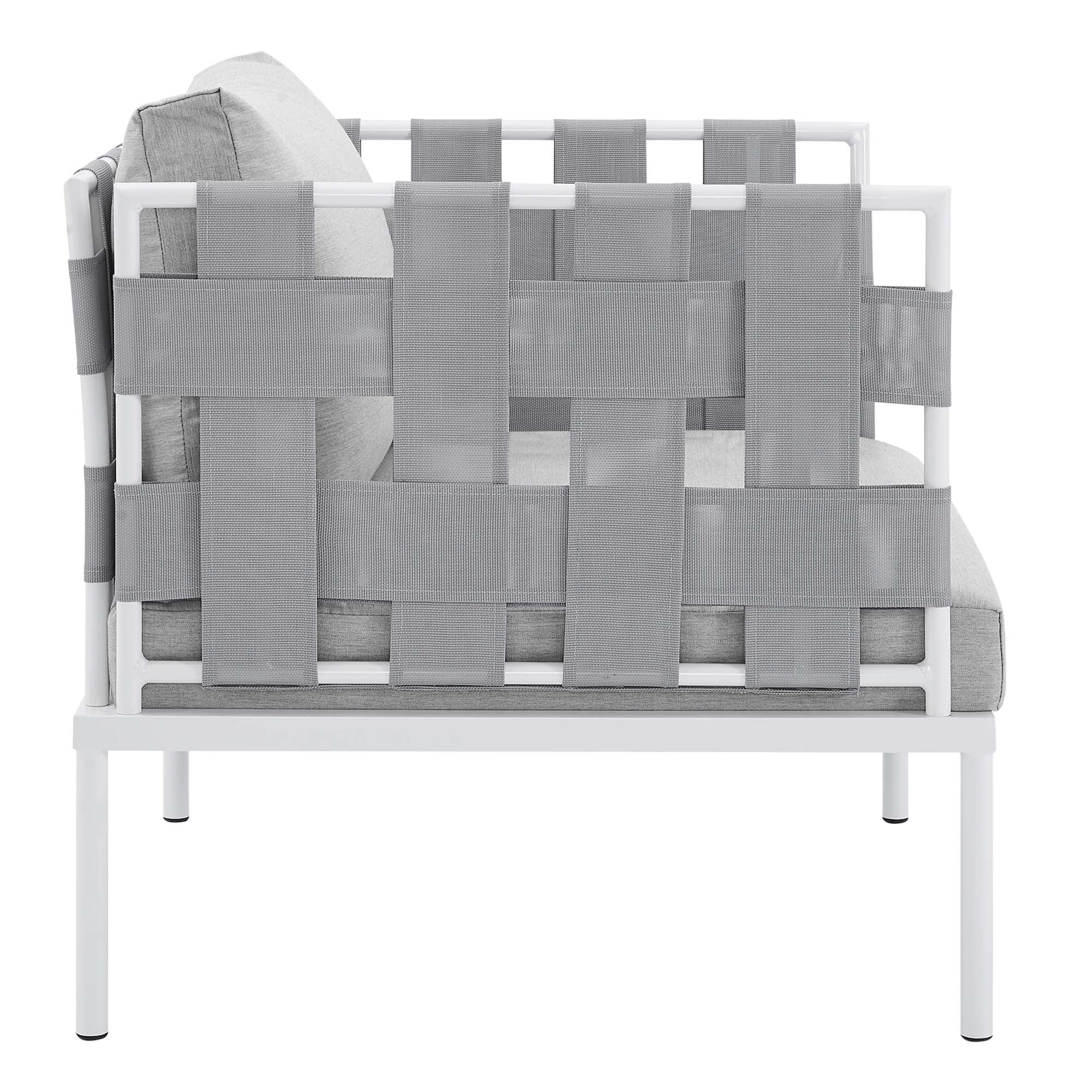 Harmony Sunbrella Outdoor Patio Aluminum Armchair - Image 5