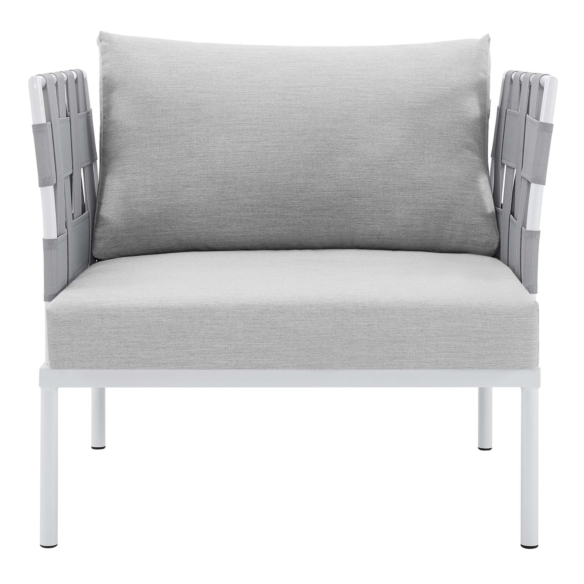 Harmony Sunbrella Outdoor Patio Aluminum Armchair - Image 7