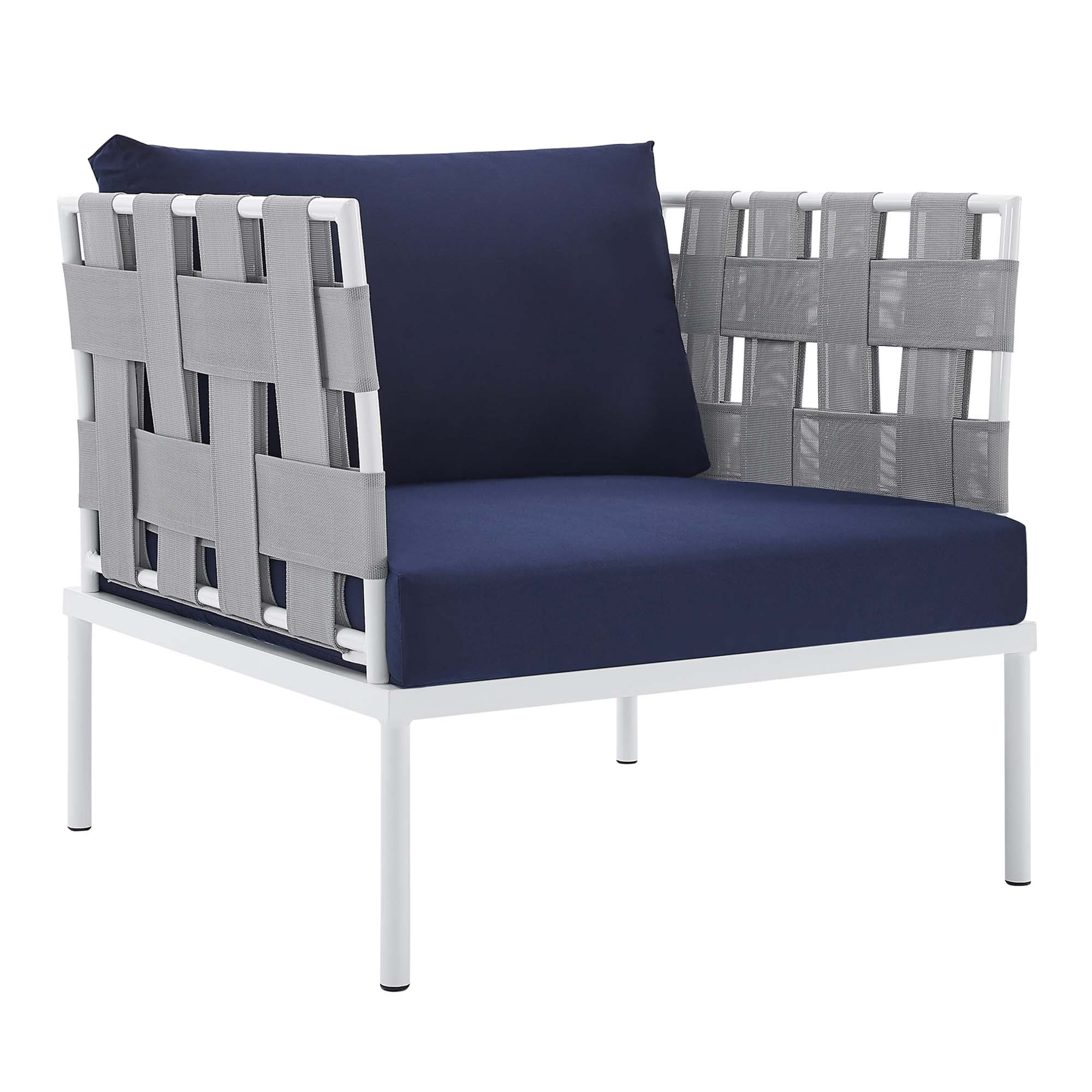 Harmony Sunbrella Outdoor Patio Aluminum Armchair - Image 10