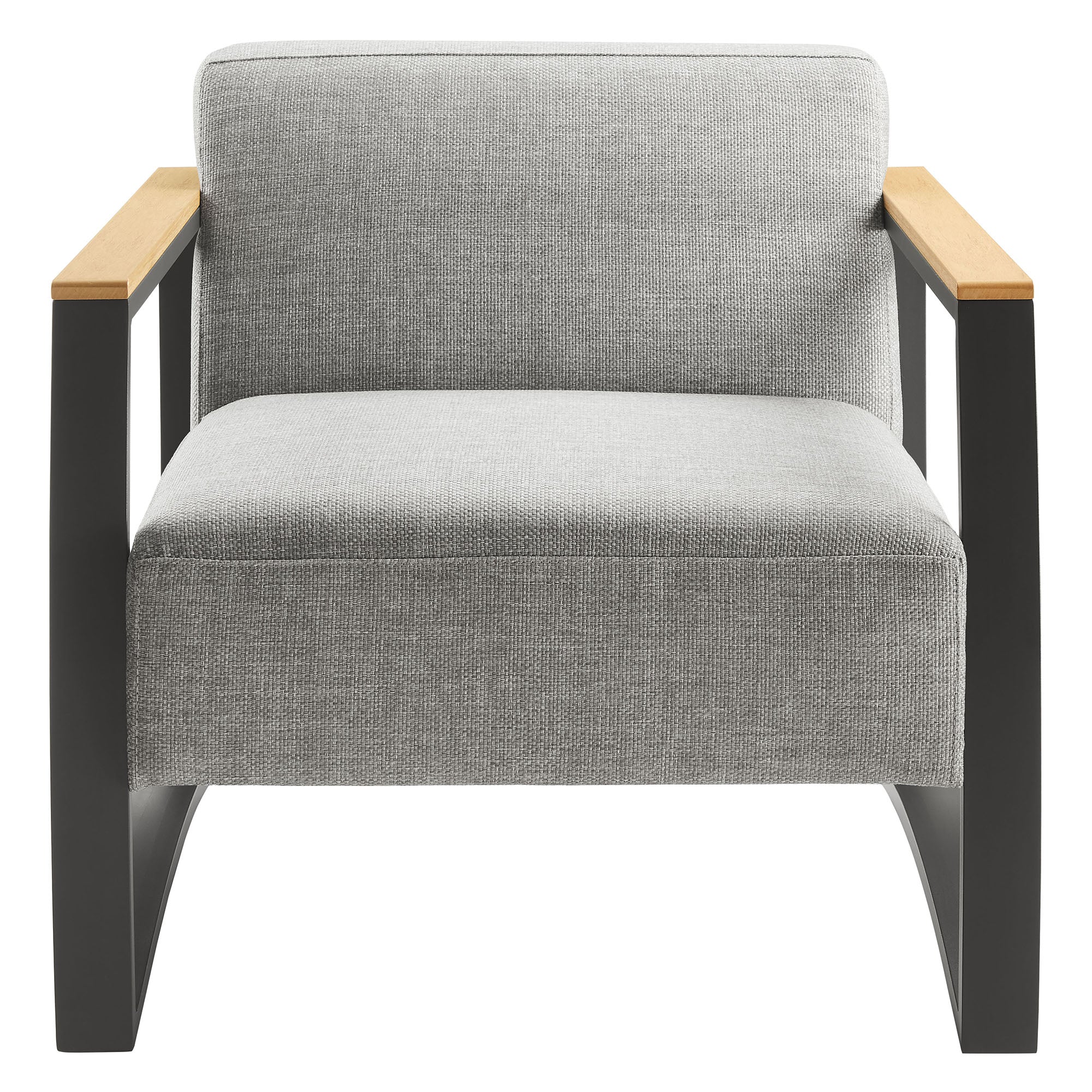 Sauve Outdoor Patio Aluminum and Fabric Armchair - Image 8