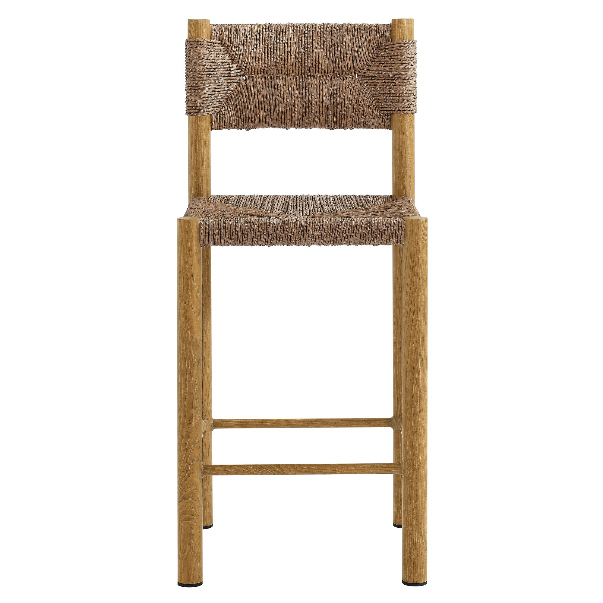 Parkland Outdoor Patio Rattan and Aluminum Counter Stools Set of 2 - Image 10