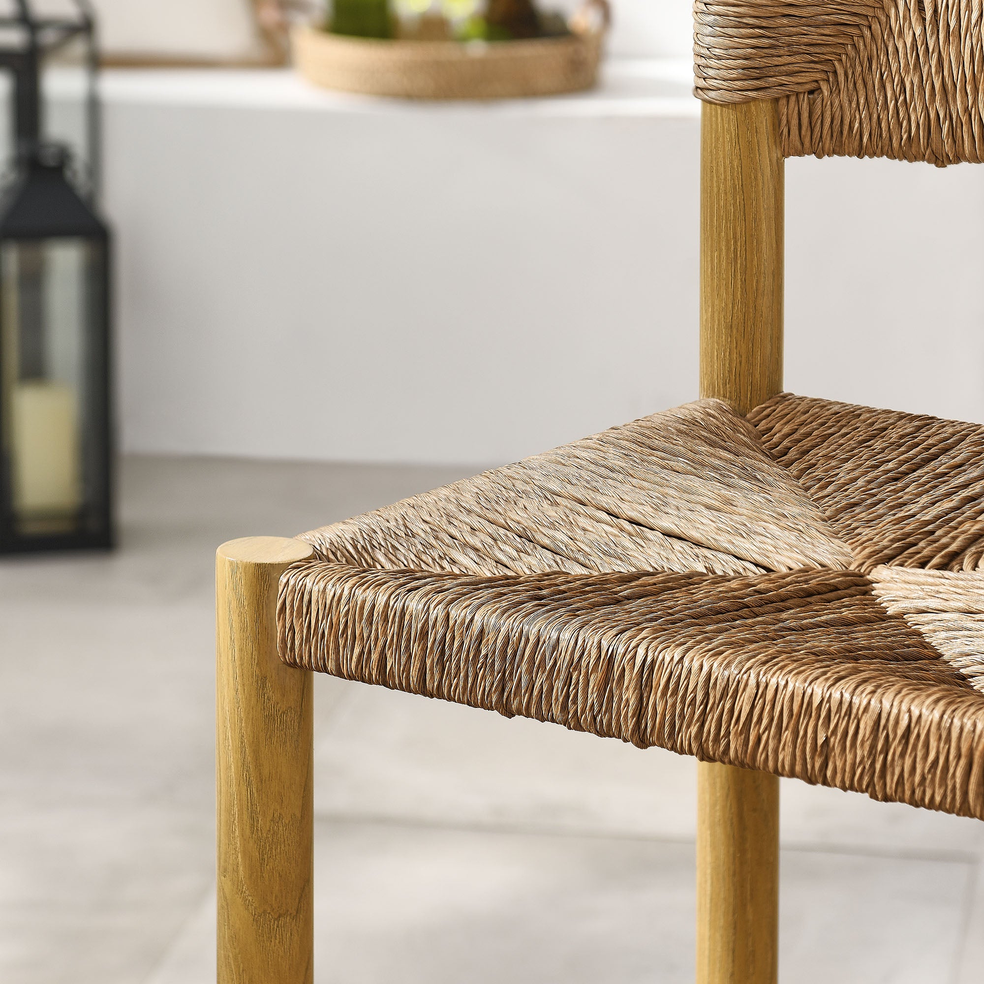 Parkland Outdoor Patio Rattan and Aluminum Counter Stools Set of 2 - Image 7