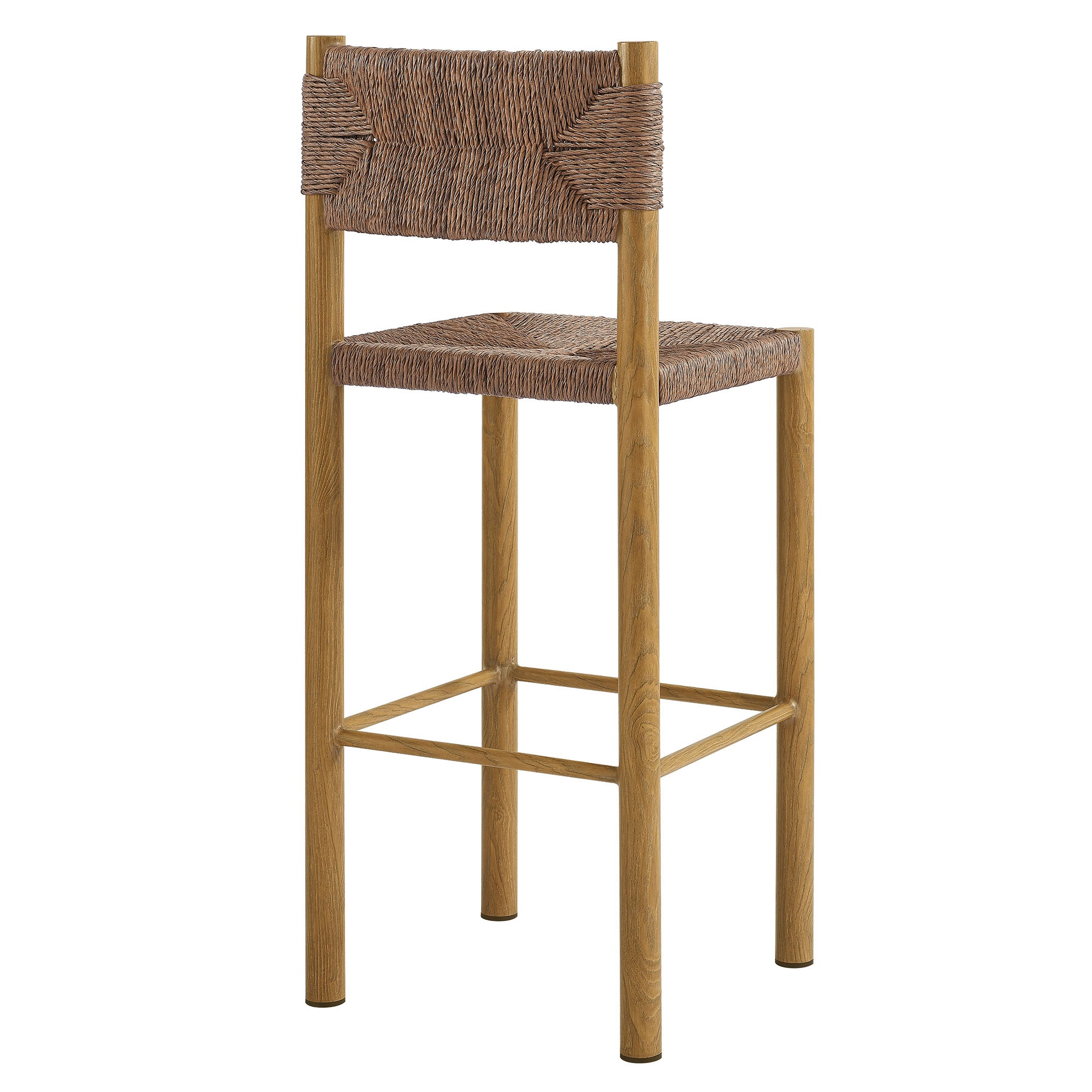 Parkland Outdoor Patio Rattan and Aluminum Bar Stools Set of 2 - Image 9