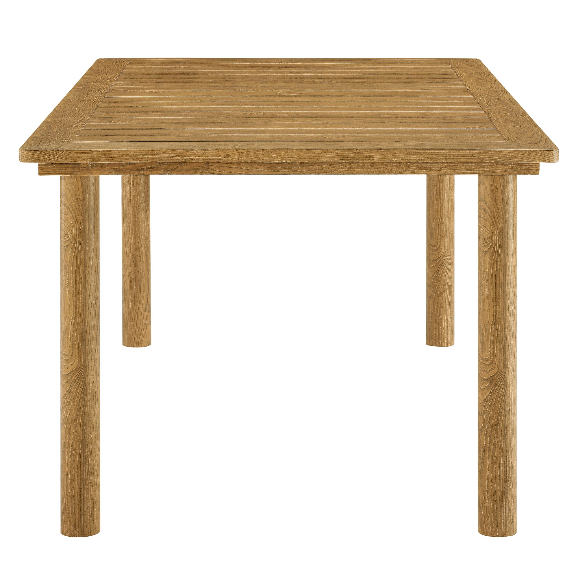 Parkland 76" Outdoor Patio Aluminum Dining Table - Image 6