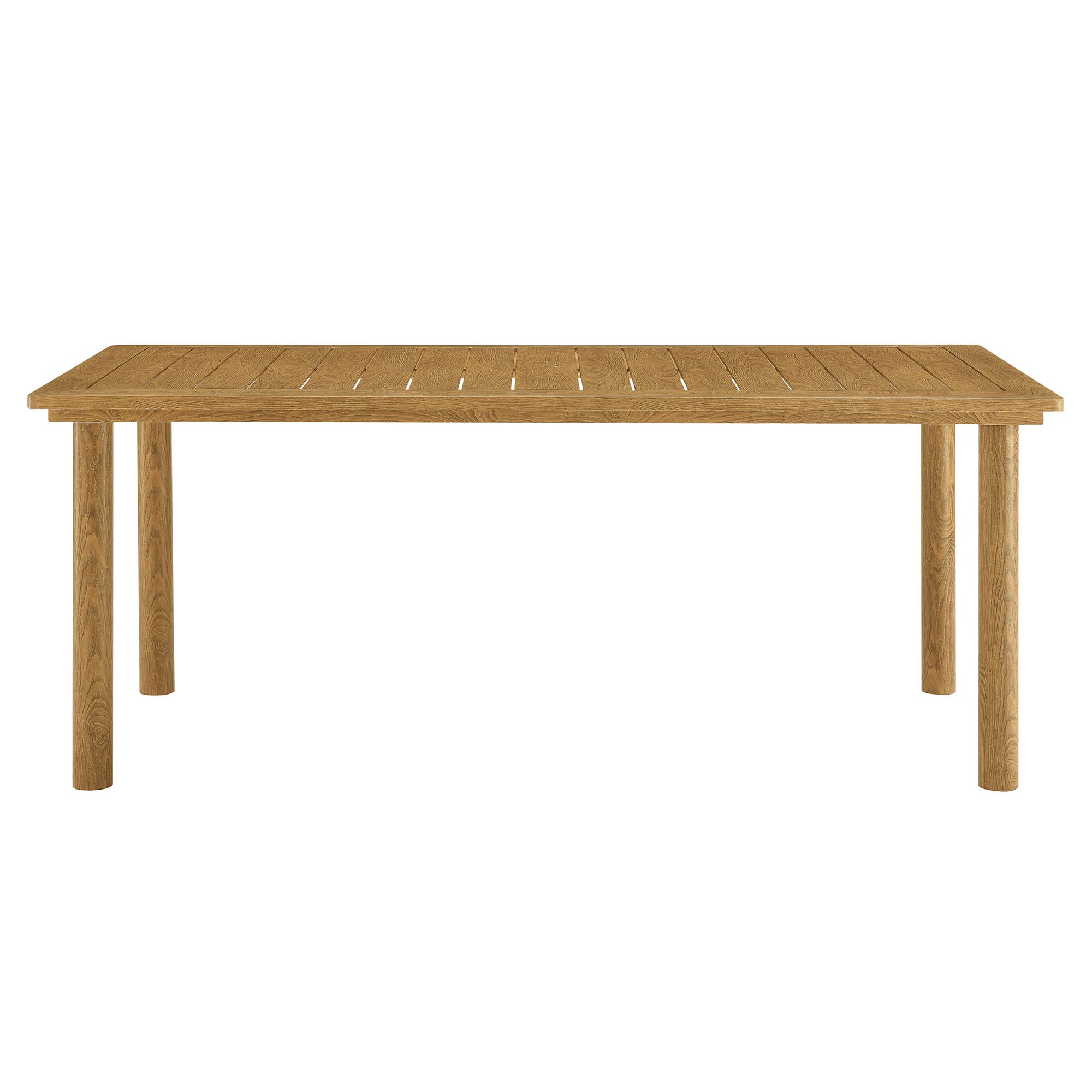 Parkland 76" Outdoor Patio Aluminum Dining Table - Image 7