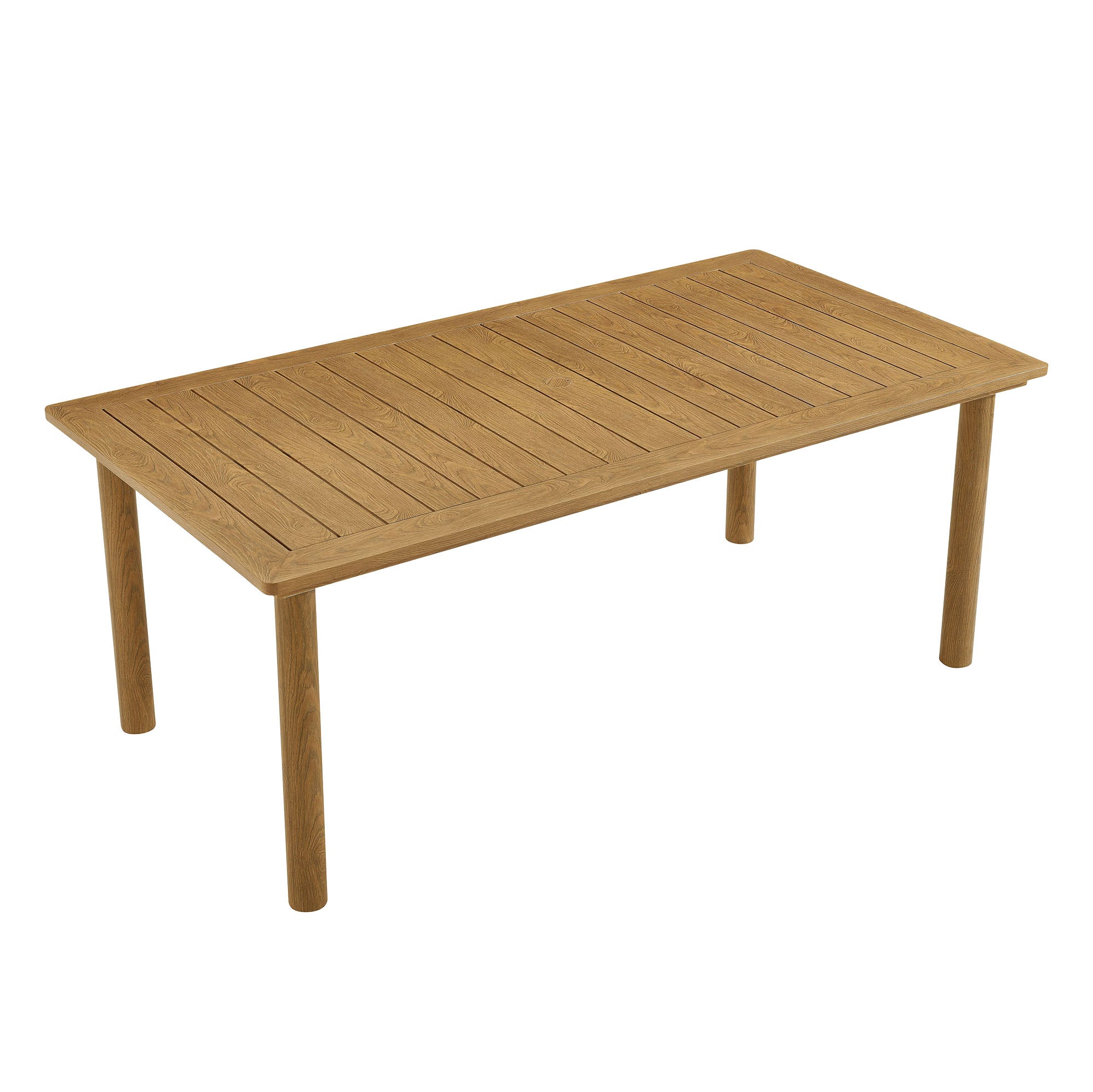 Parkland 76" Outdoor Patio Aluminum Dining Table - Image 8