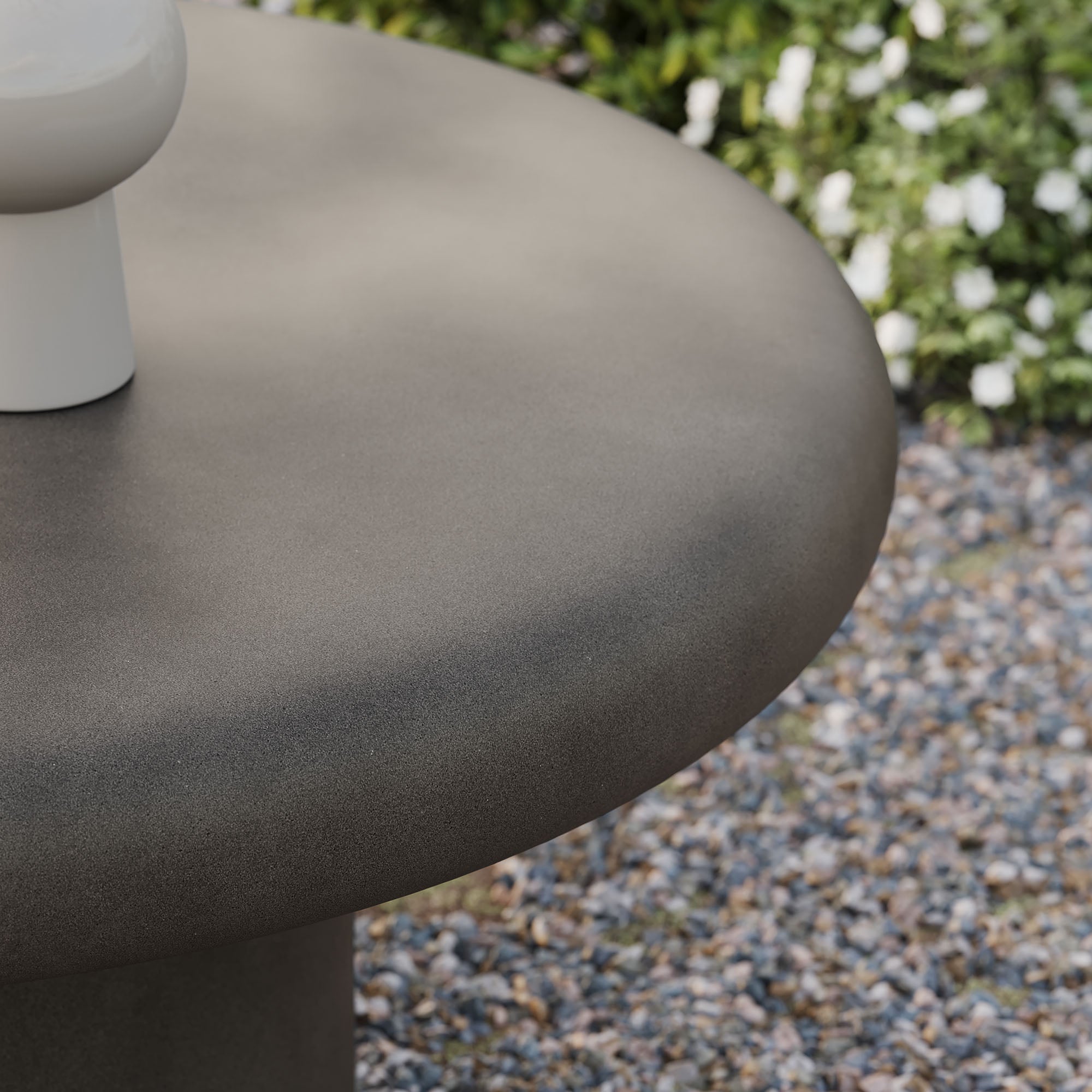 Argos Indoor - Outdoor Patio Concrete Round Coffee Table - Image 7